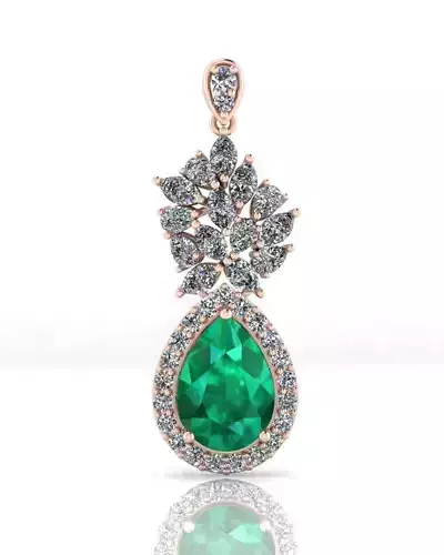 pear halo and marquise jewelry pendant