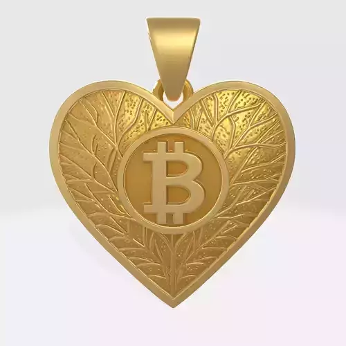 BTC Crypto Pendant  9