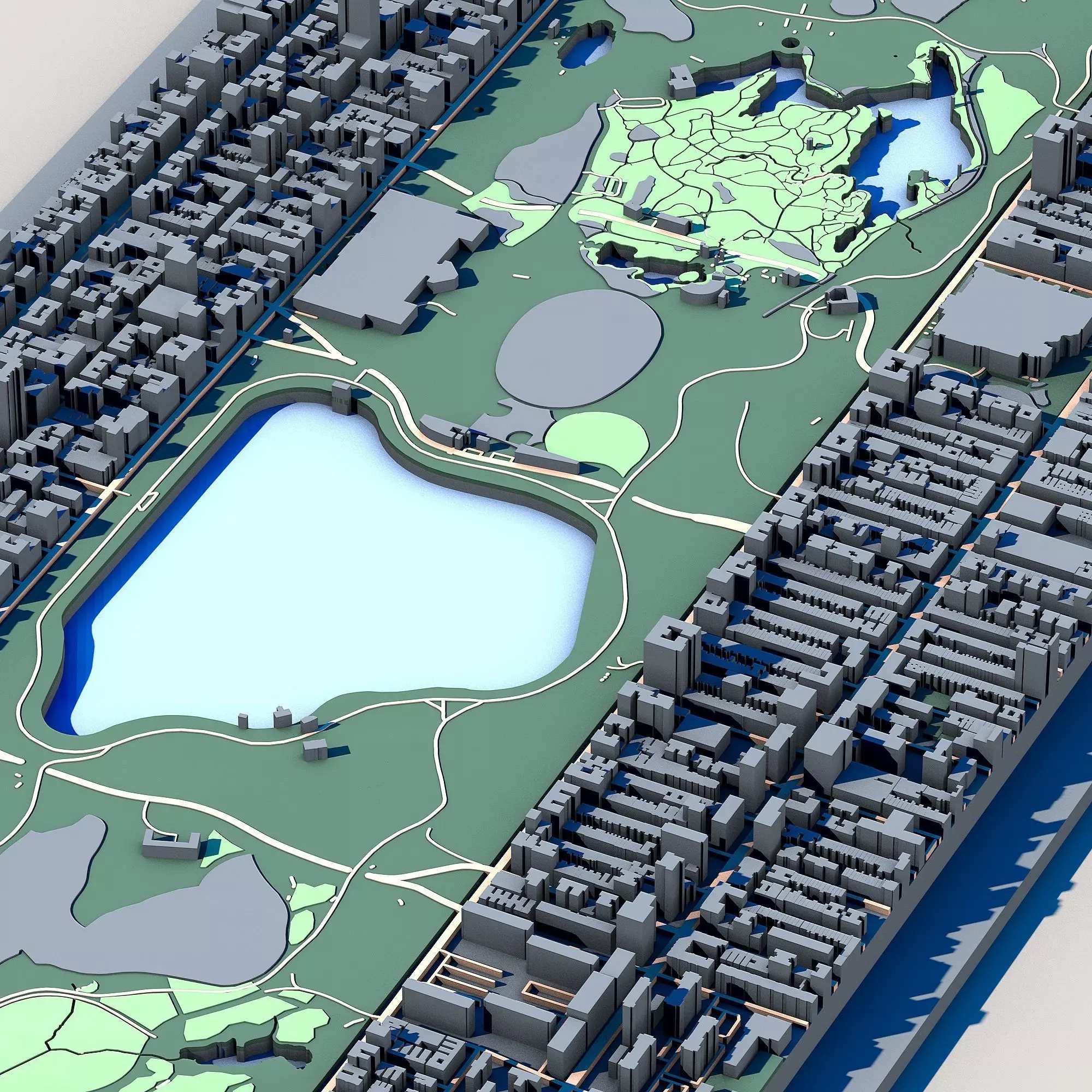 Central Park New York Manhattan Urban Landscape NYC Park 3D model_5