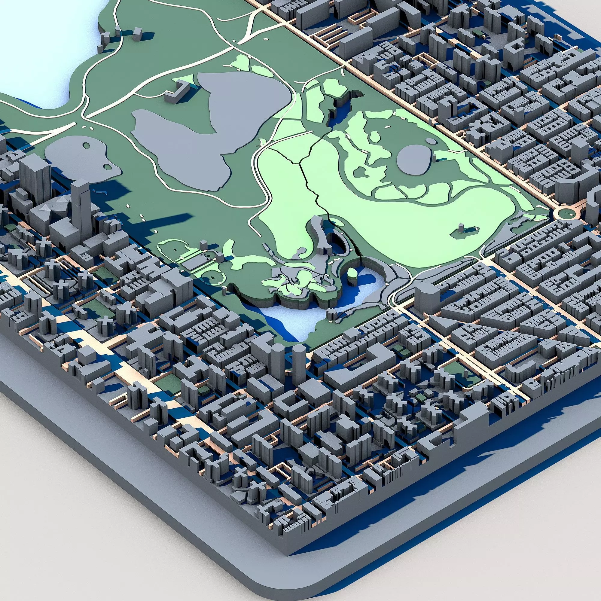 Central Park New York Manhattan Urban Landscape NYC Park 3D model_7