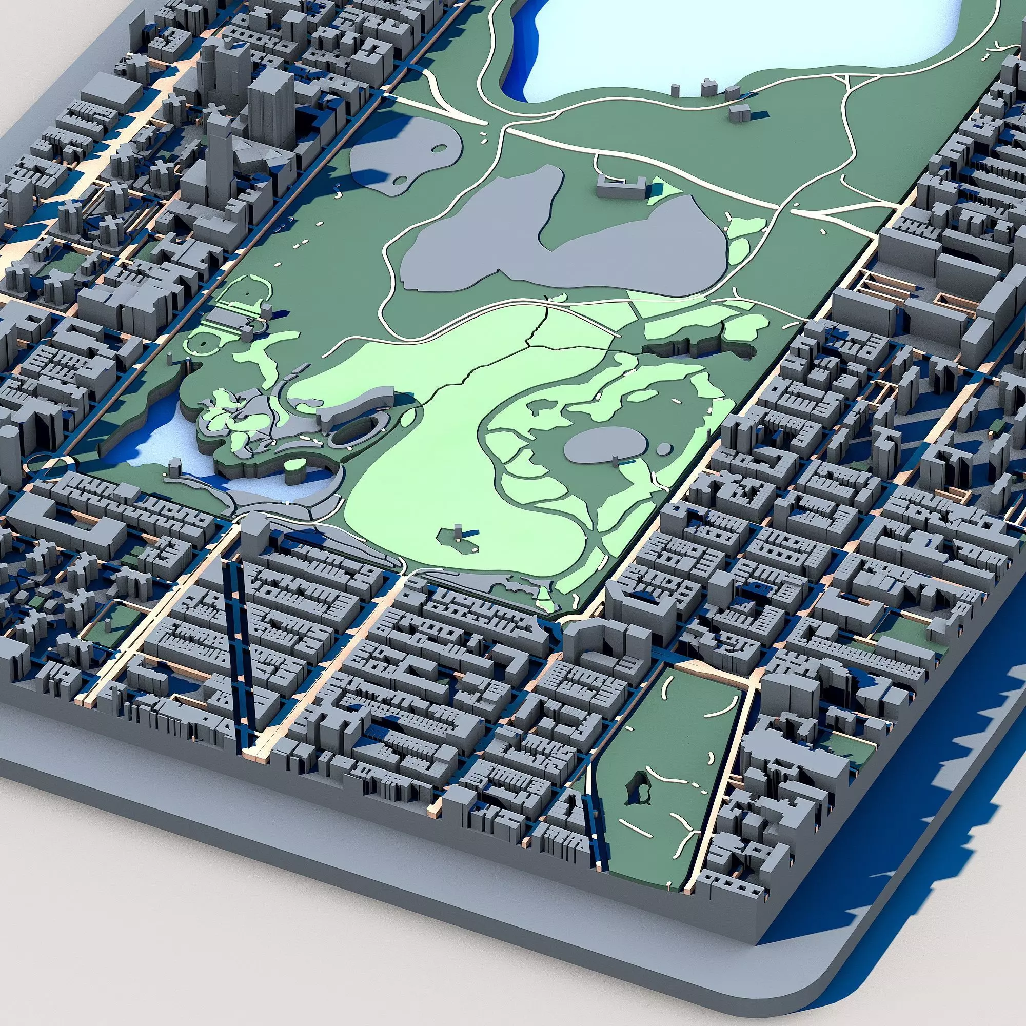 Central Park New York Manhattan Urban Landscape NYC Park 3D model_6