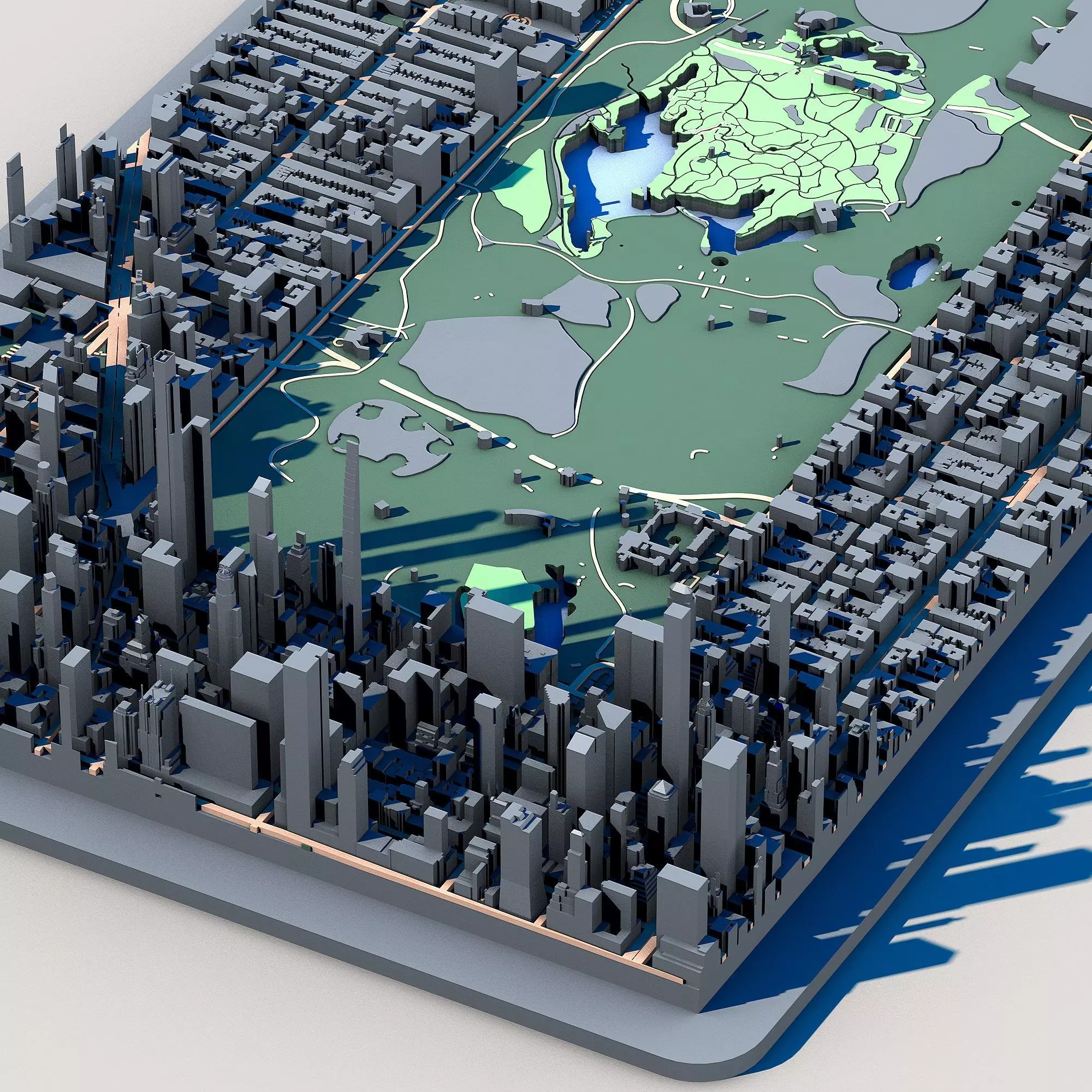 Central Park New York Manhattan Urban Landscape NYC Park 3D model_2