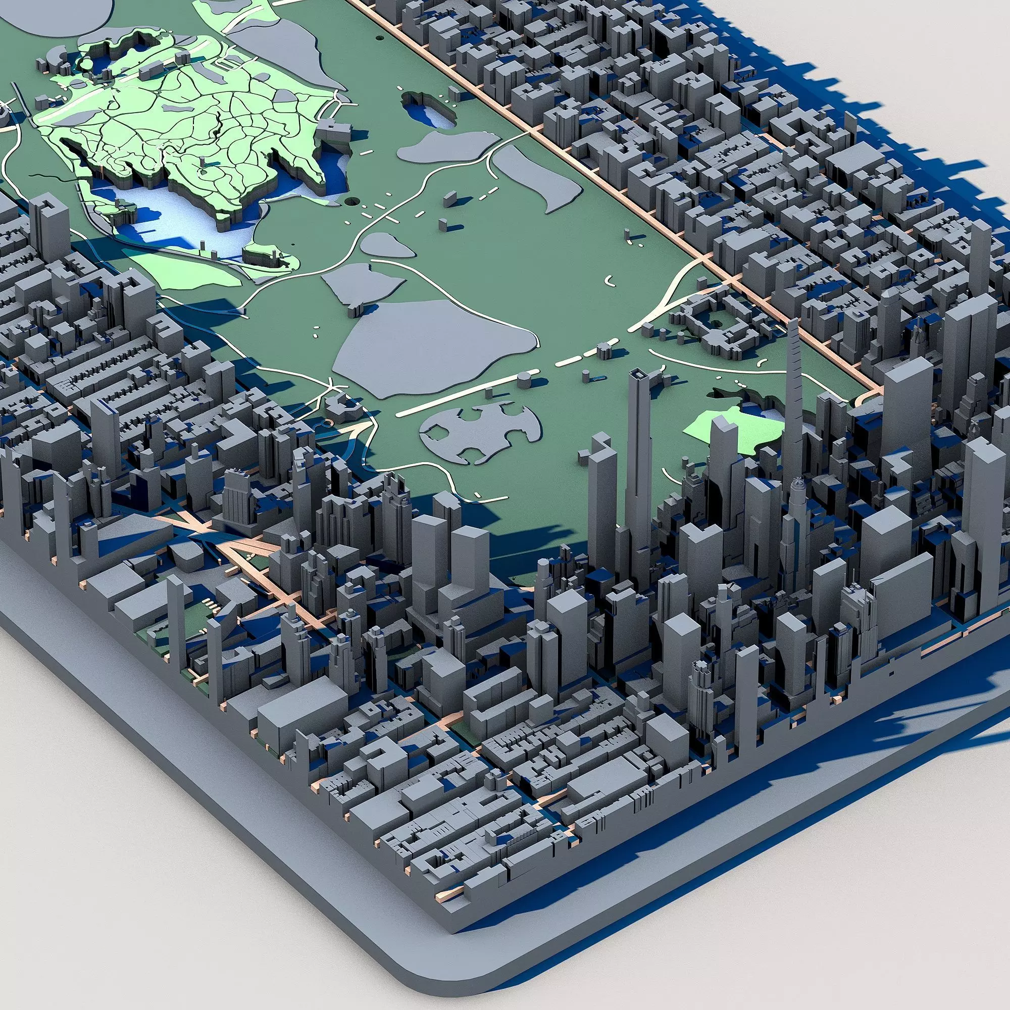 Central Park New York Manhattan Urban Landscape NYC Park 3D model_3