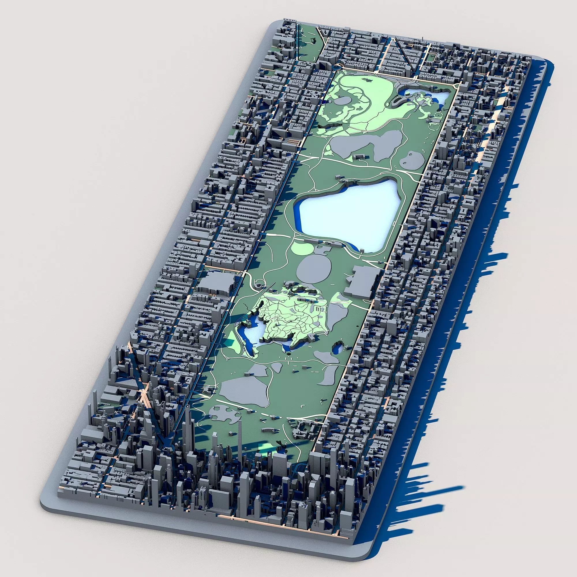 Central Park New York Manhattan Urban Landscape NYC Park 3D model_0