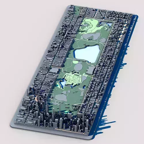 Central Park New York Manhattan Urban Landscape NYC Park 3D model