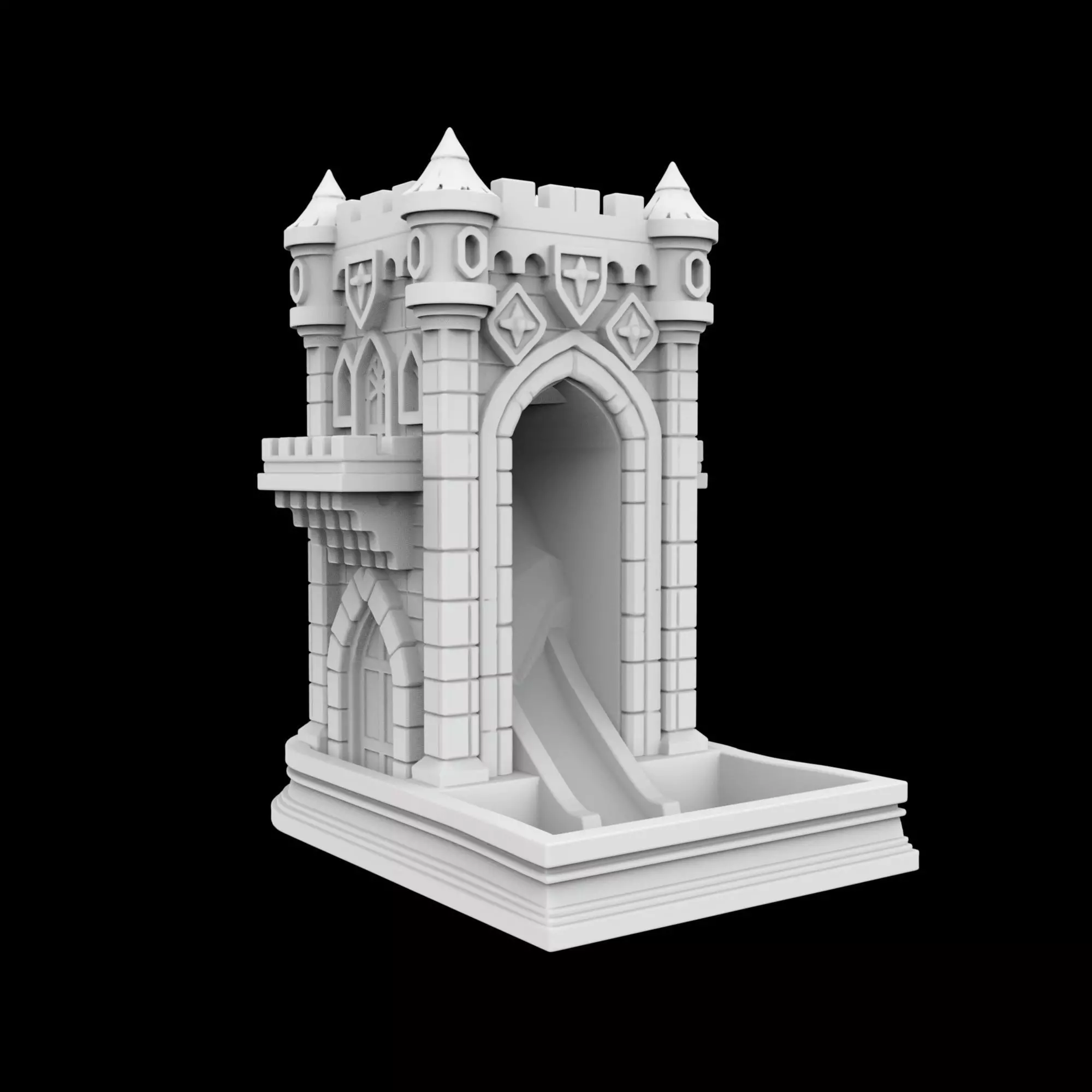 Fantasy Dice Tower 3D Print Model 3D print model