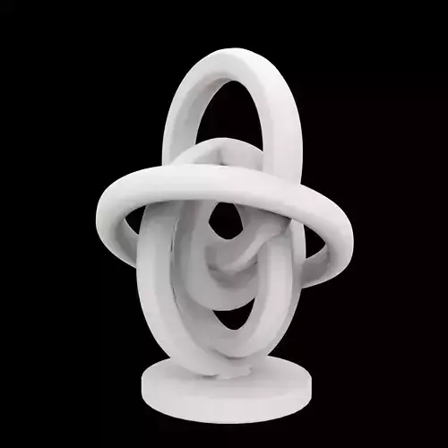 Floating Ring Sculpture 3D Print Model