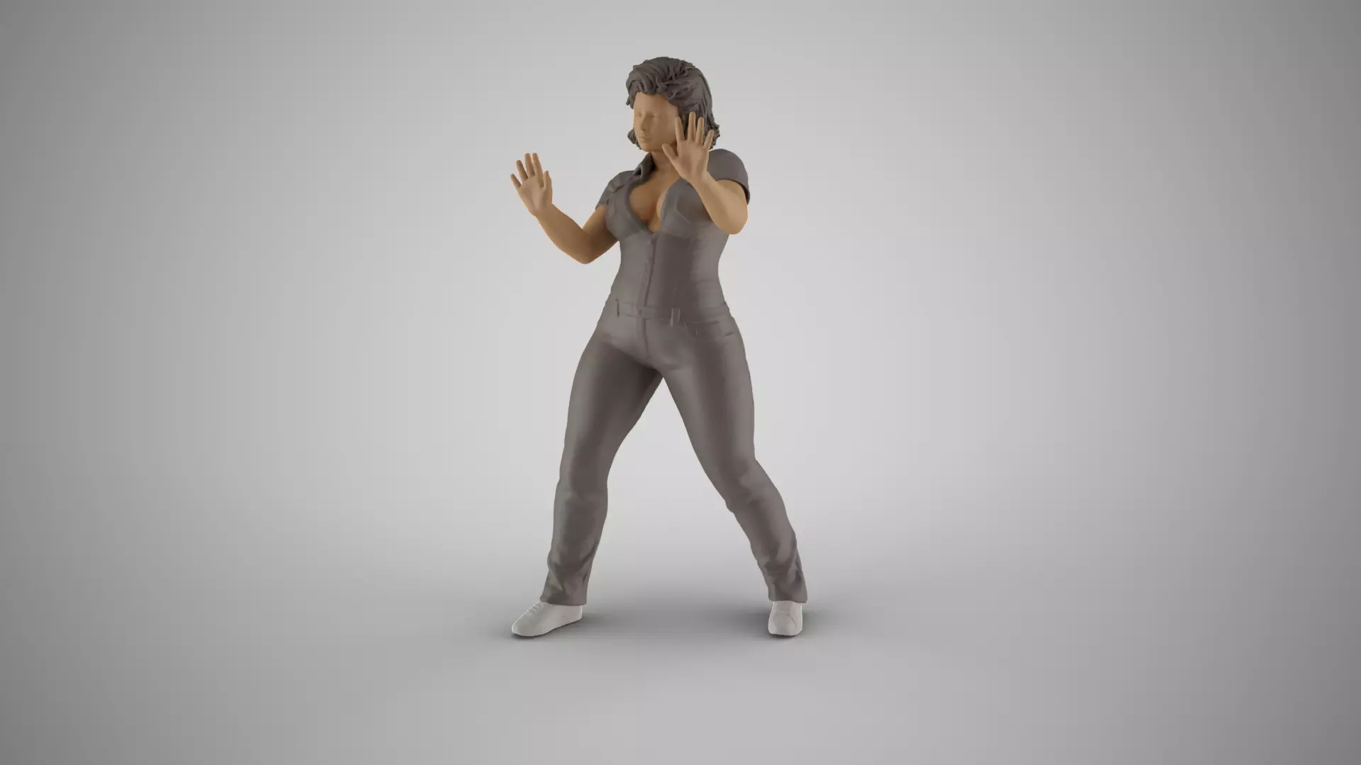 Female Barrier Stance 3D print model