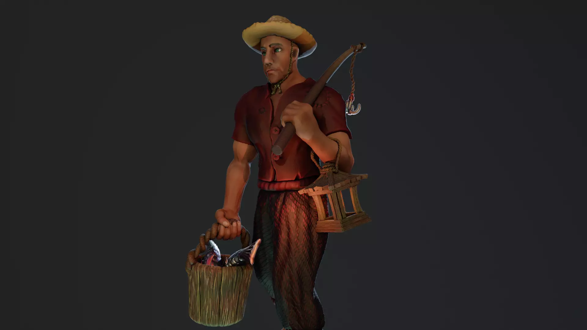 bren the fisherman 3D print model_0