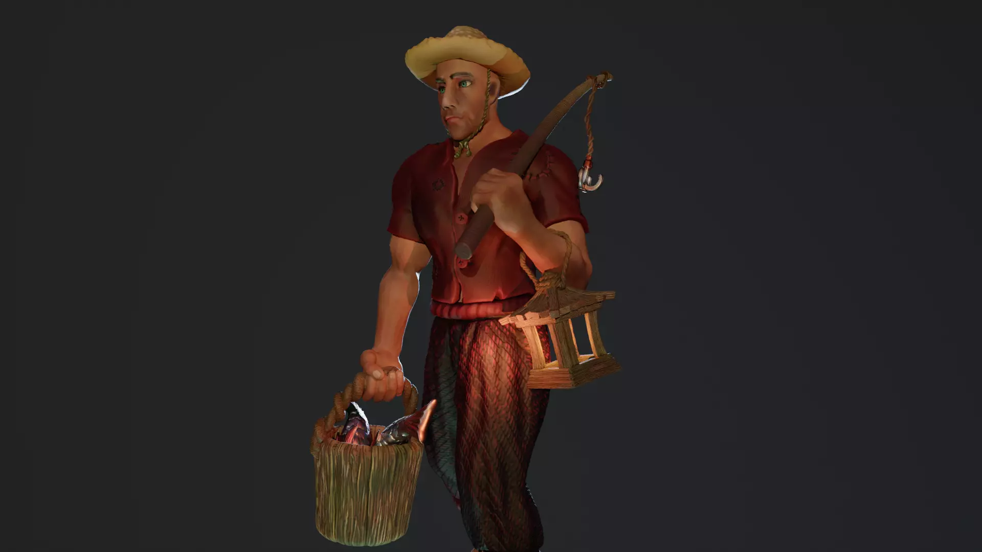 bren the fisherman 3D print model_1