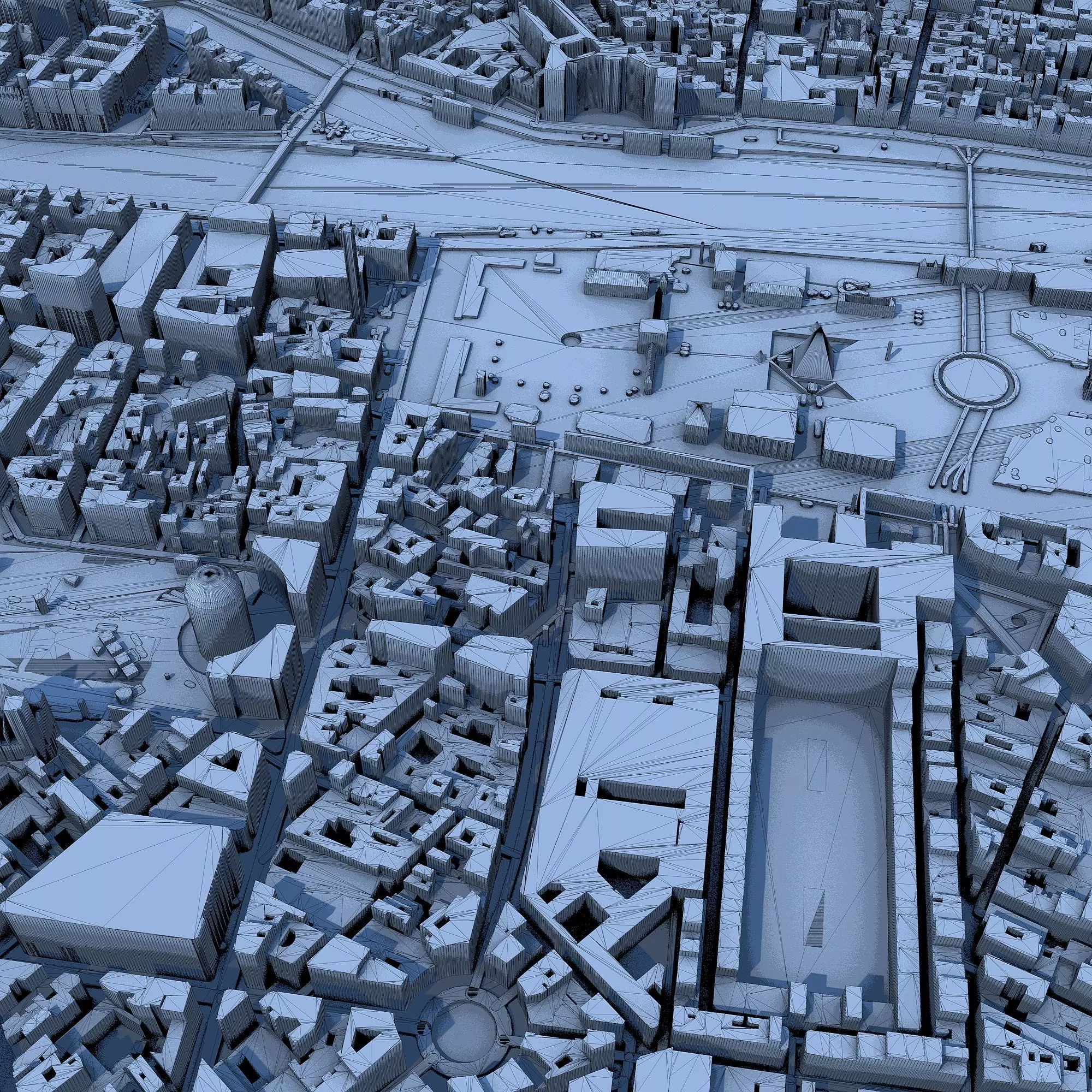 Louvre Museum Paris Iconic French Architecture  3D model_6