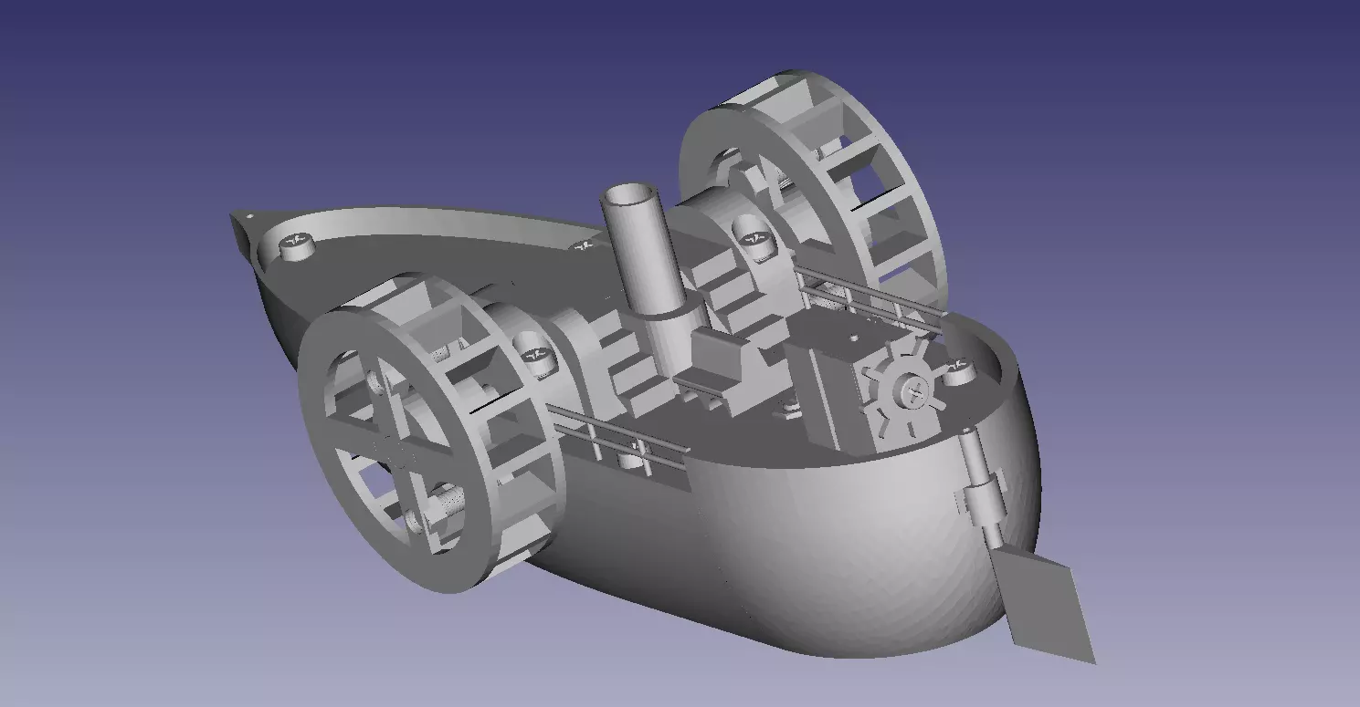 Electric powered steamer 3D print model_6