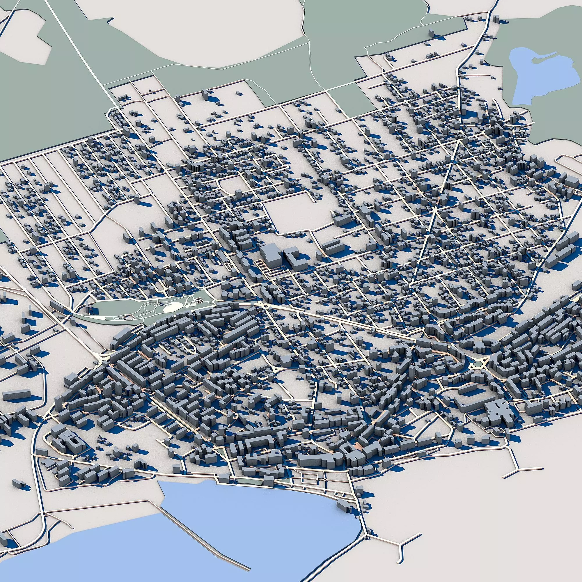 Mangalia Cityscape Romanian Black Sea Coast 3D model_0