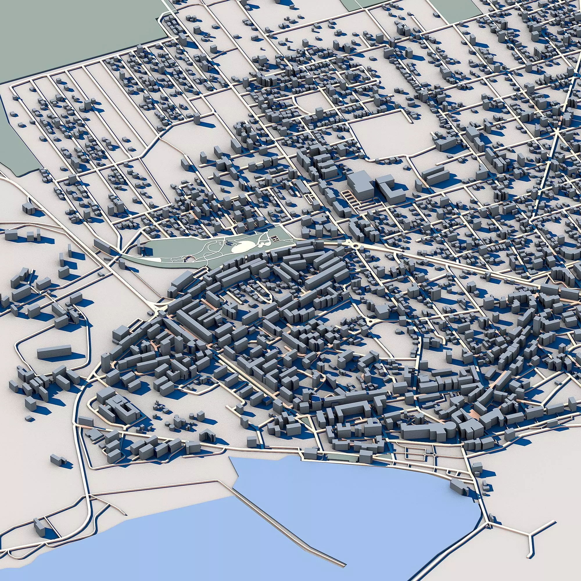 Mangalia Cityscape Romanian Black Sea Coast 3D model_2