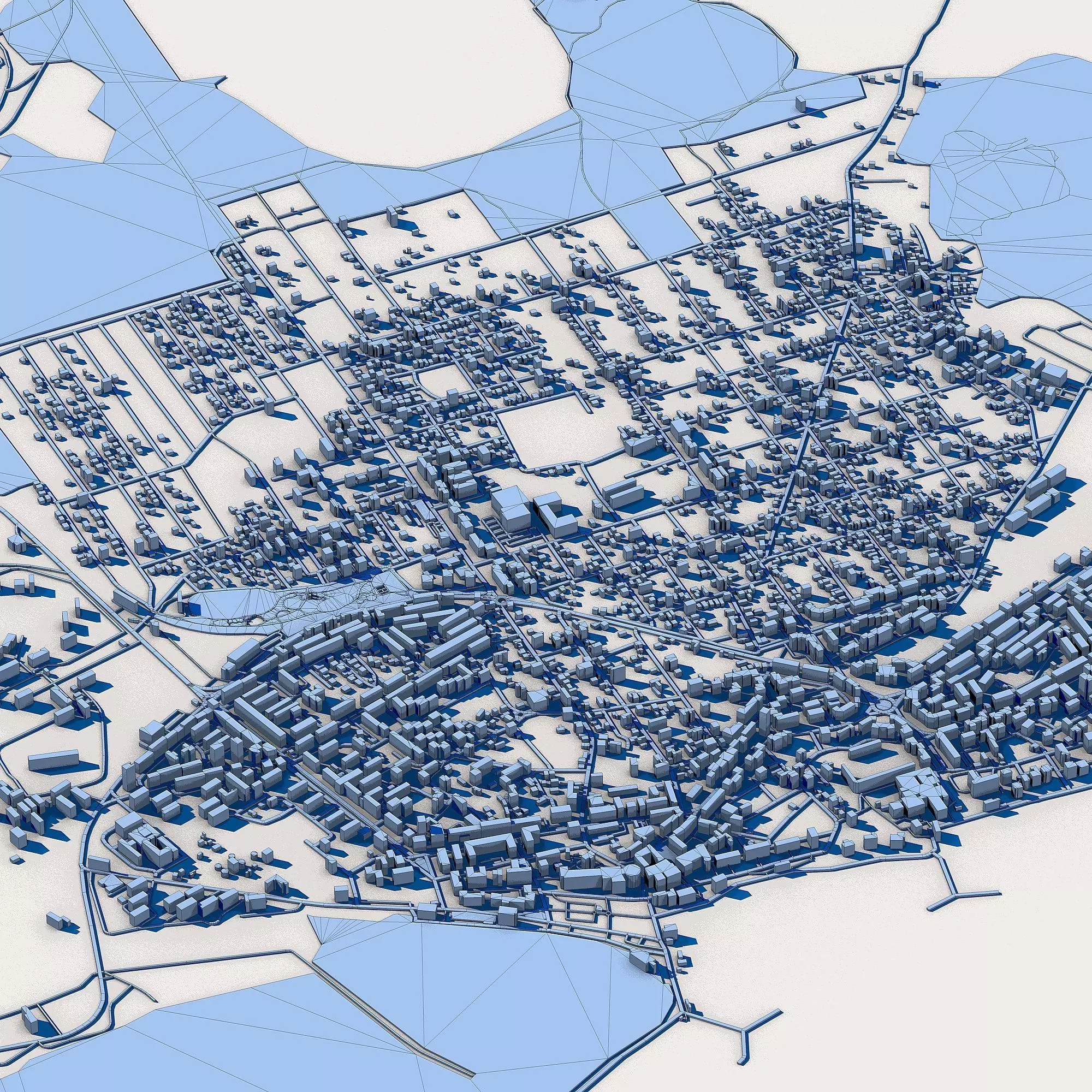 Mangalia Cityscape Romanian Black Sea Coast 3D model_7