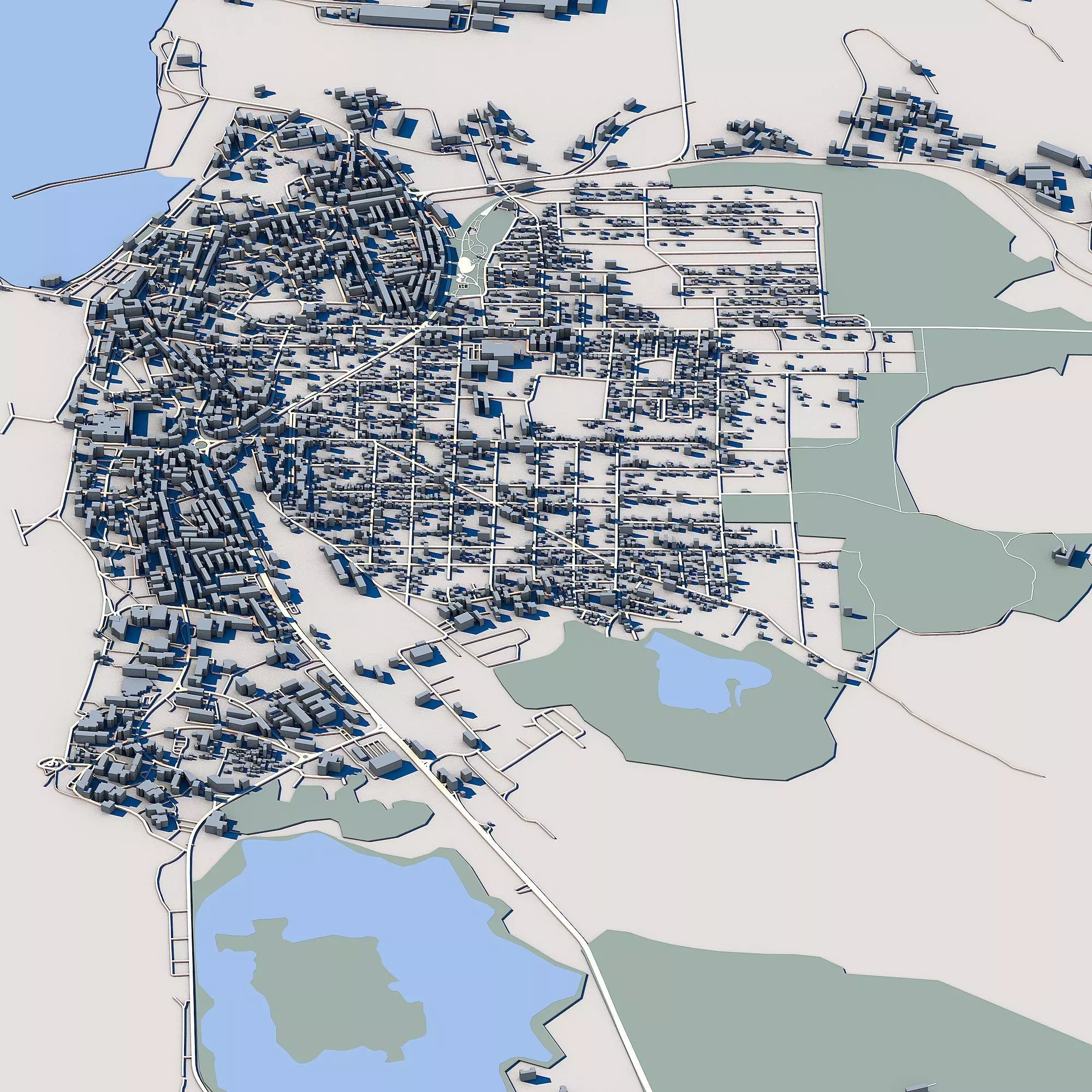 Mangalia Cityscape Romanian Black Sea Coast 3D model_4