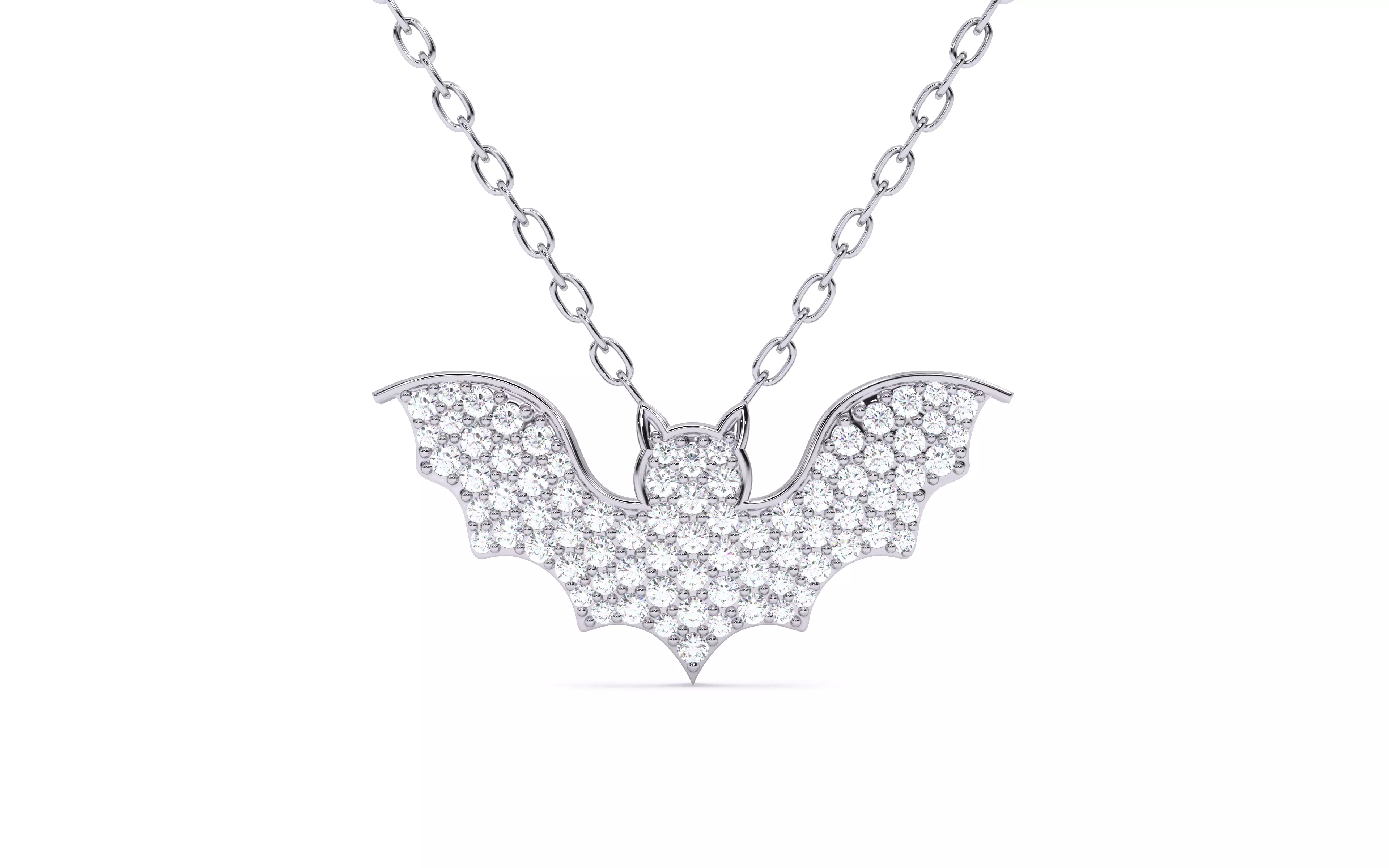 Halloween Bat Pendant 3dm stl renders details 3D print model_2