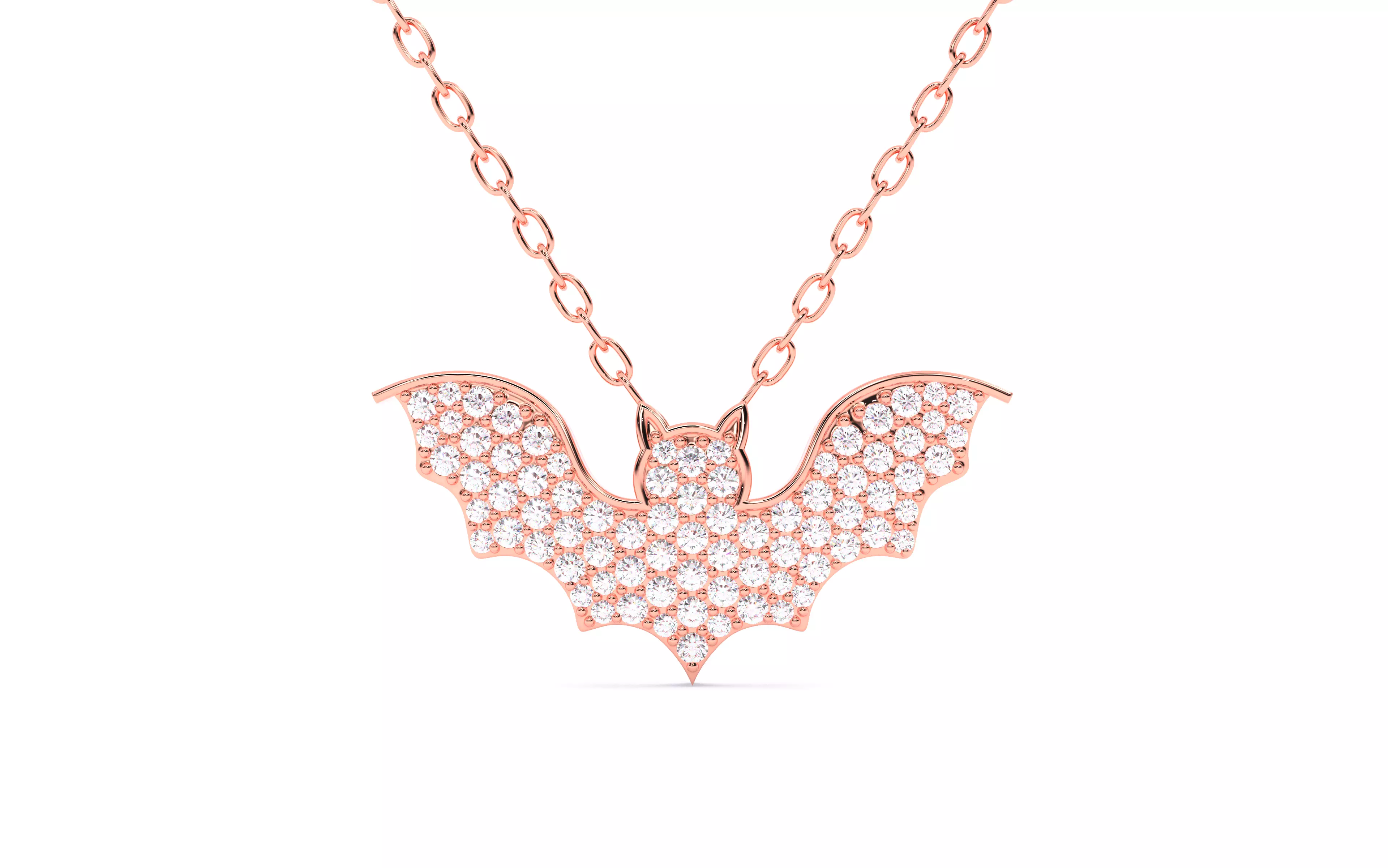 Halloween Bat Pendant 3dm stl renders details 3D print model_0