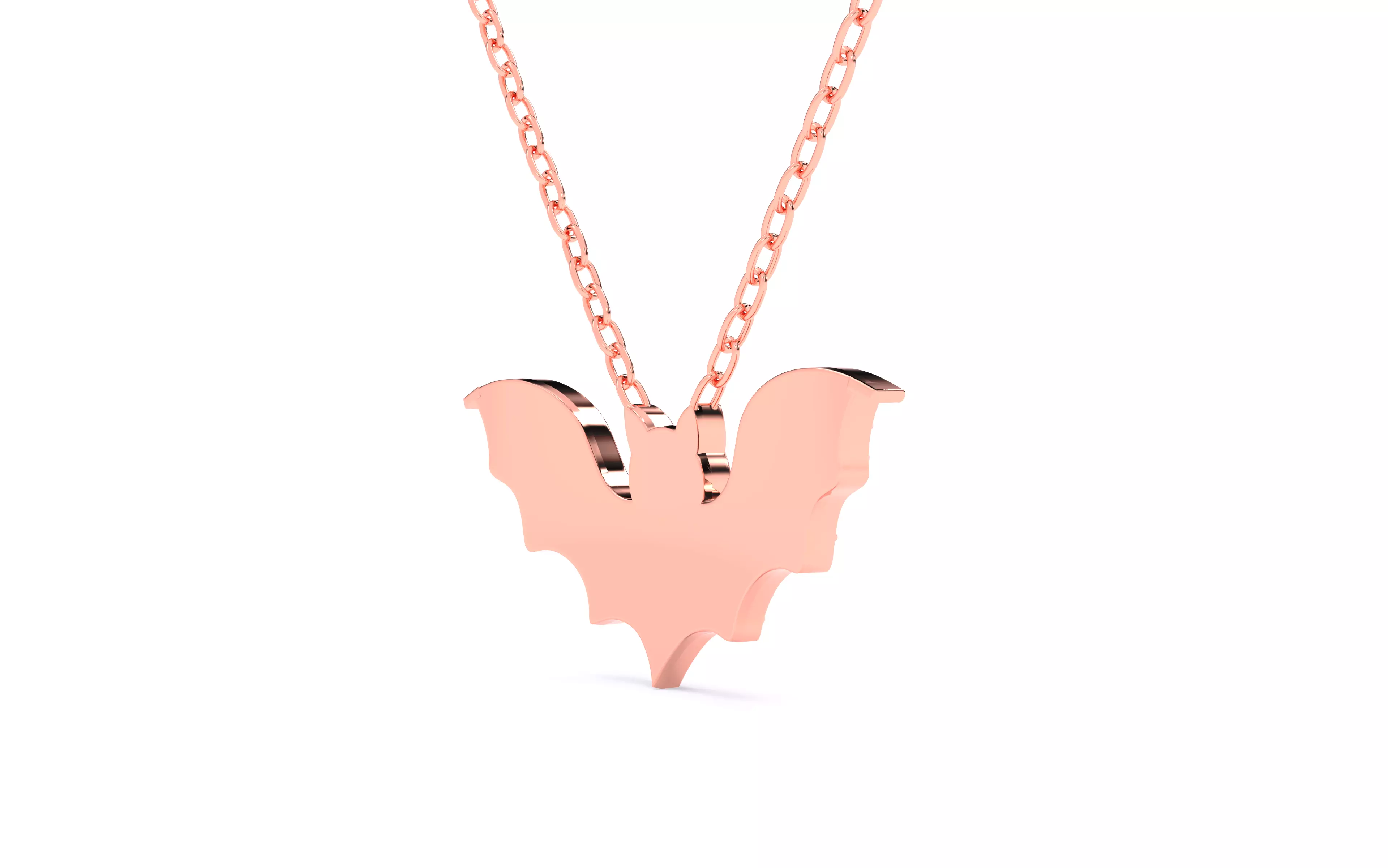 Halloween Bat Pendant 3dm stl renders details 3D print model_15