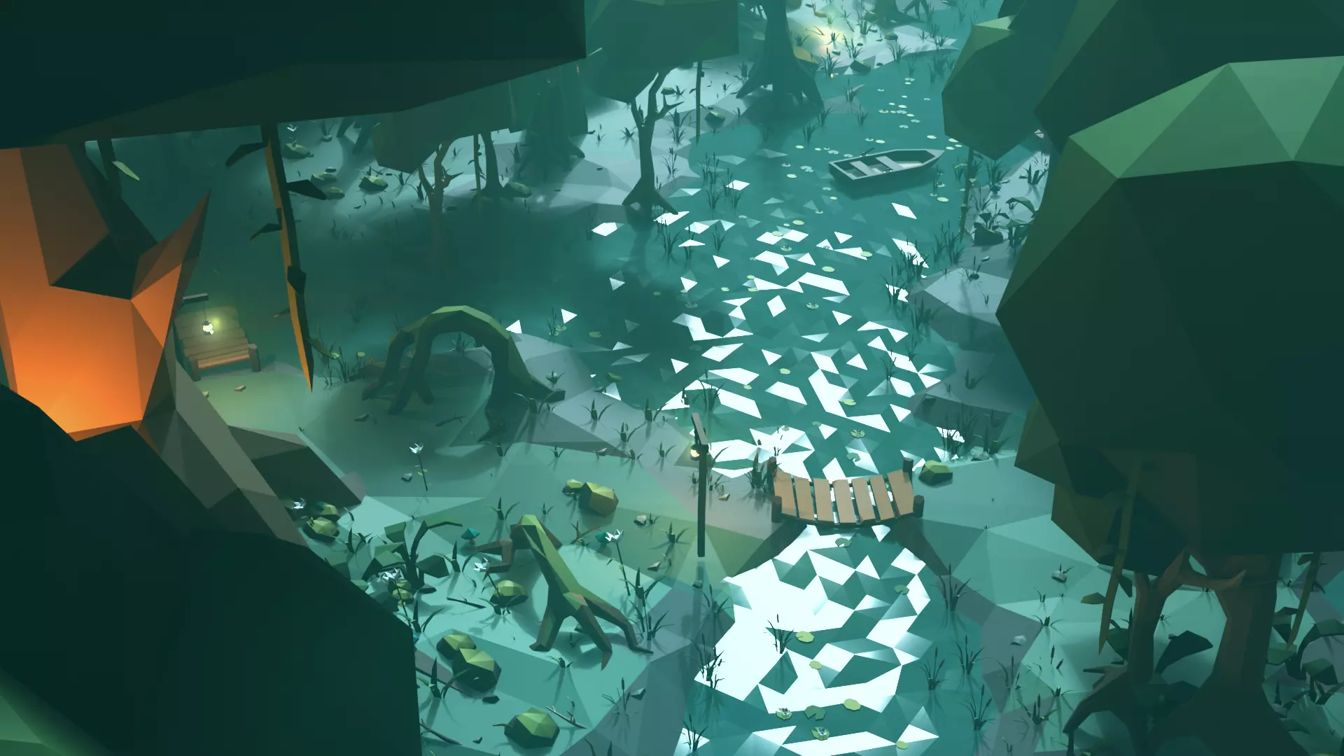 Low Poly Swamp Environment Pack Low-poly 3D model_3