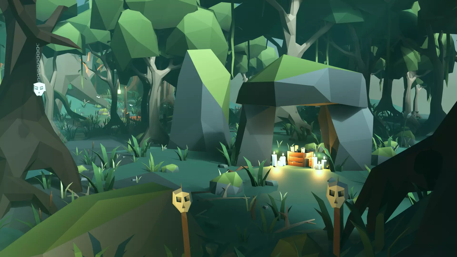 Low Poly Swamp Environment Pack Low-poly 3D model_2