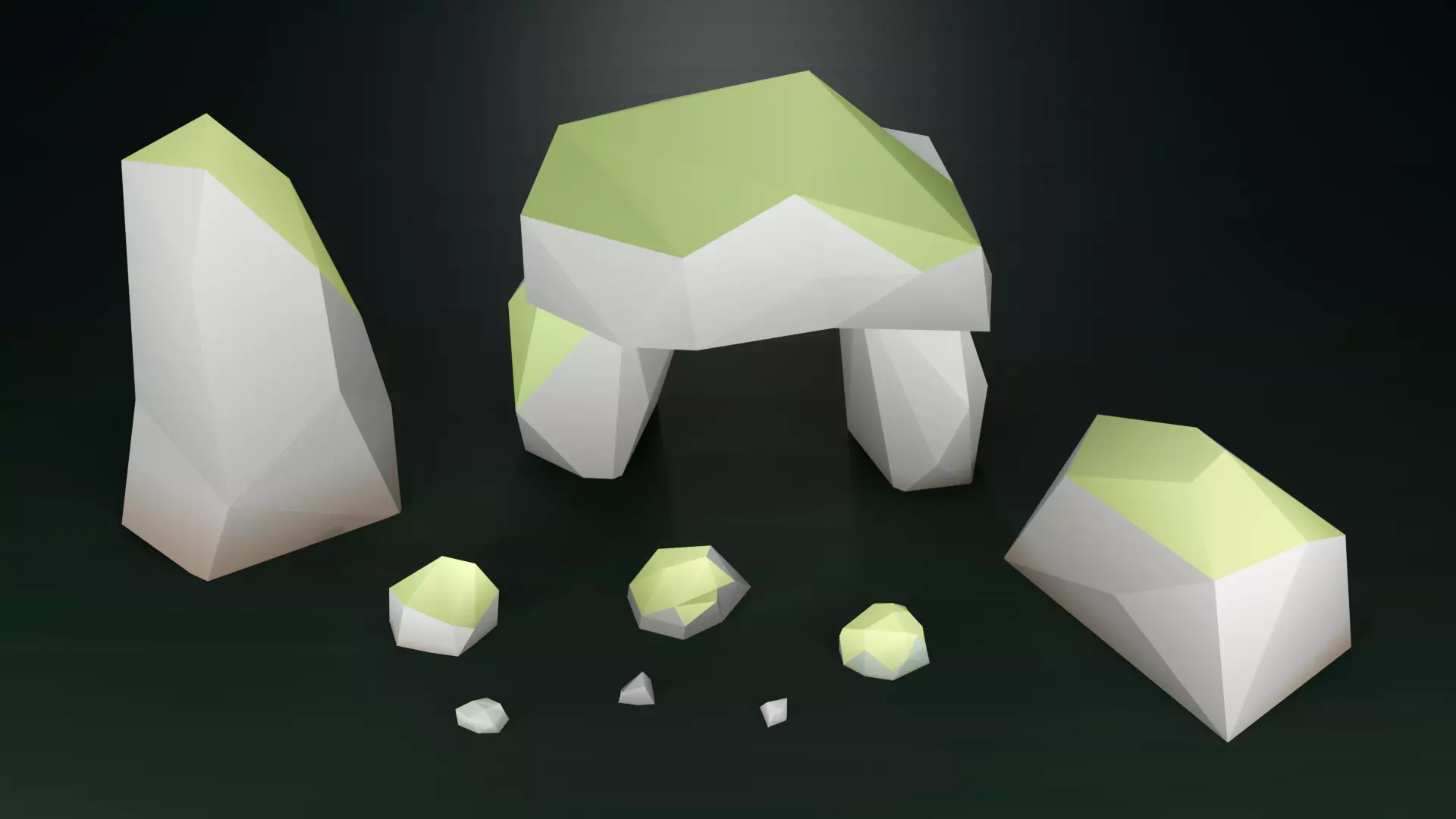 Low Poly Swamp Environment Pack Low-poly 3D model_13