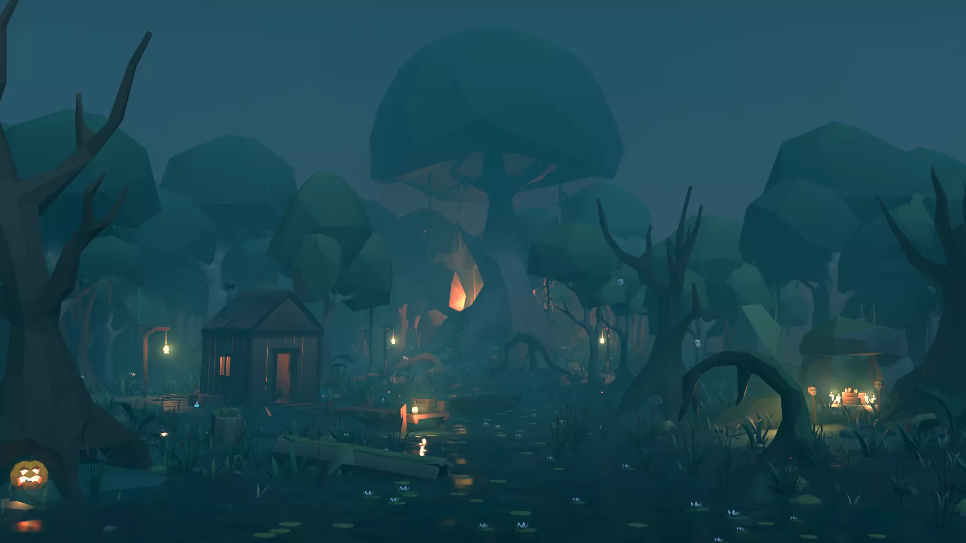 Low Poly Swamp Environment Pack Low-poly 3D model_25