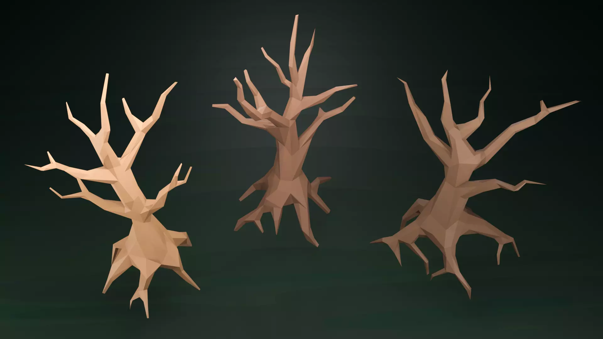 Low Poly Swamp Environment Pack Low-poly 3D model_11