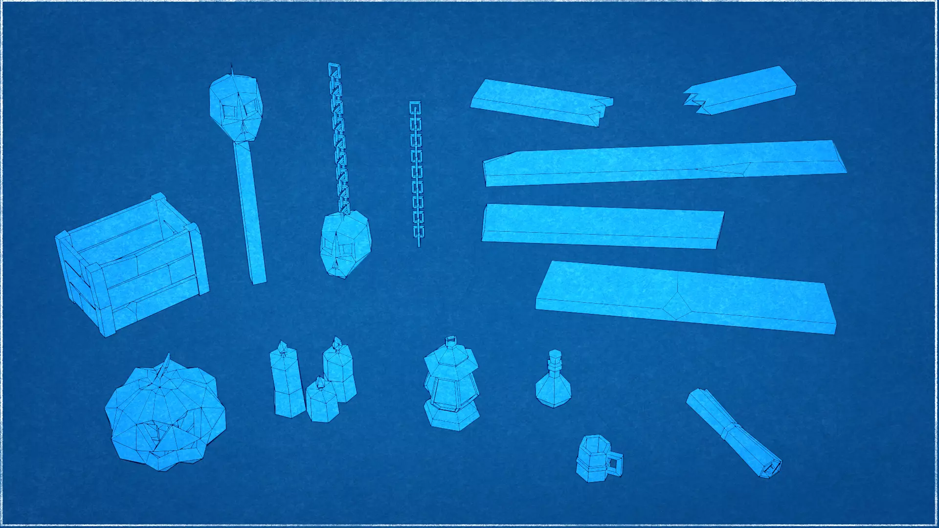 Low Poly Swamp Environment Pack Low-poly 3D model_16