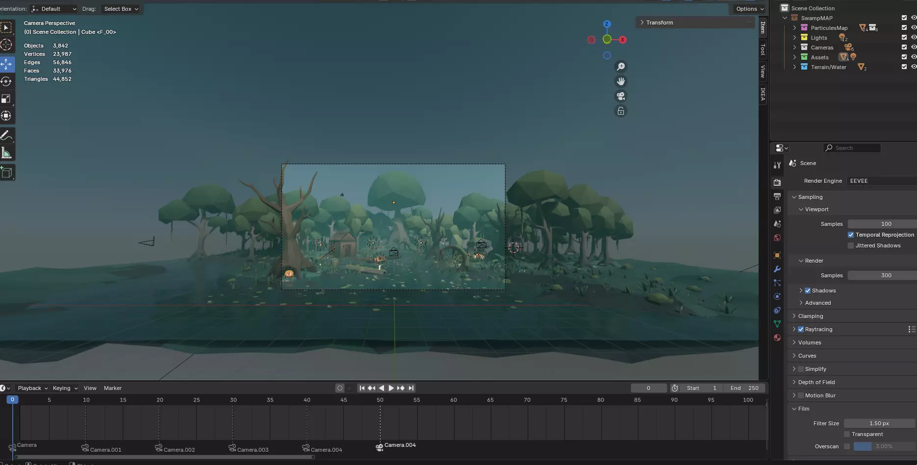 Low Poly Swamp Environment Pack Low-poly 3D model_15
