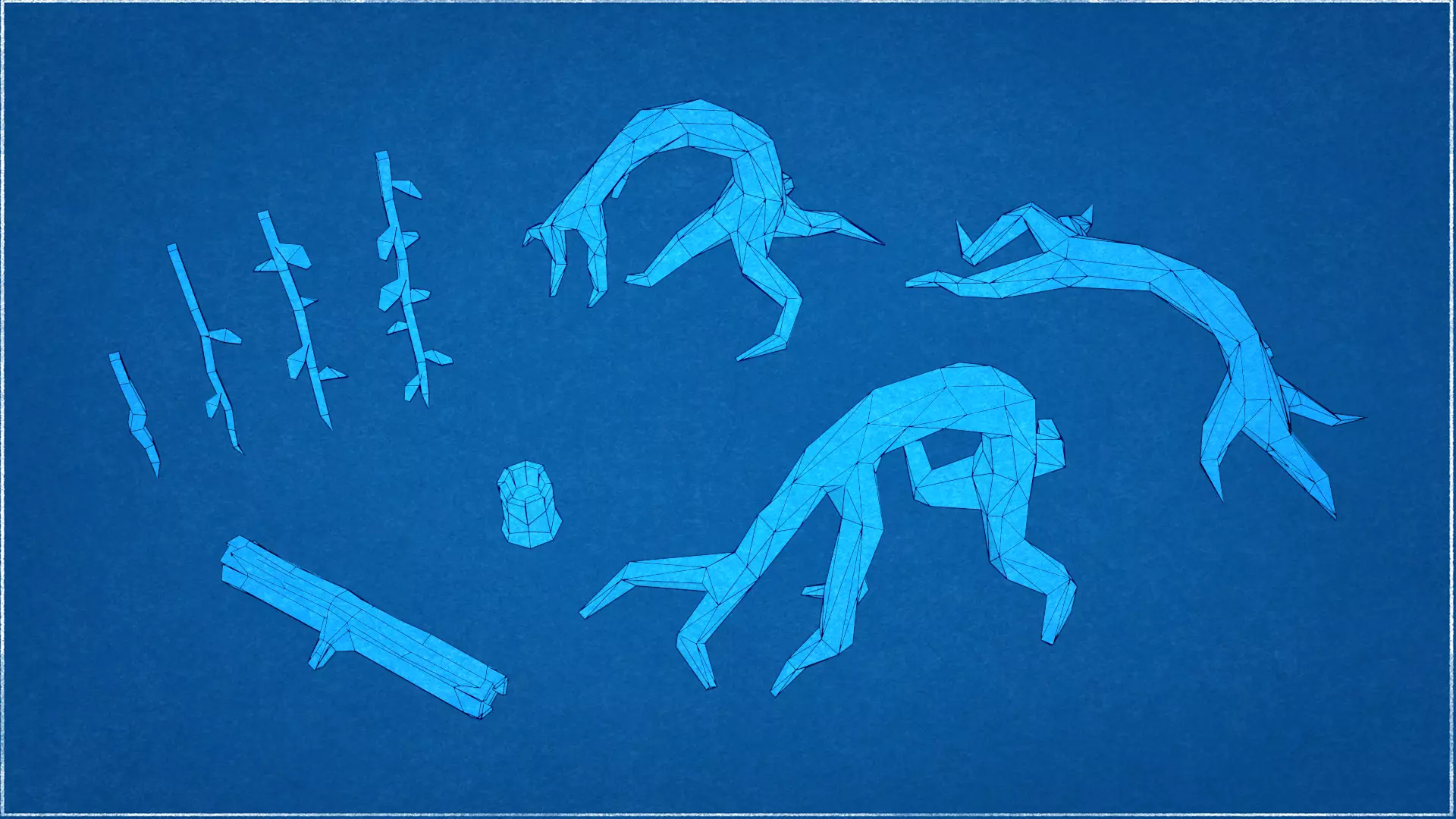 Low Poly Swamp Environment Pack Low-poly 3D model_21