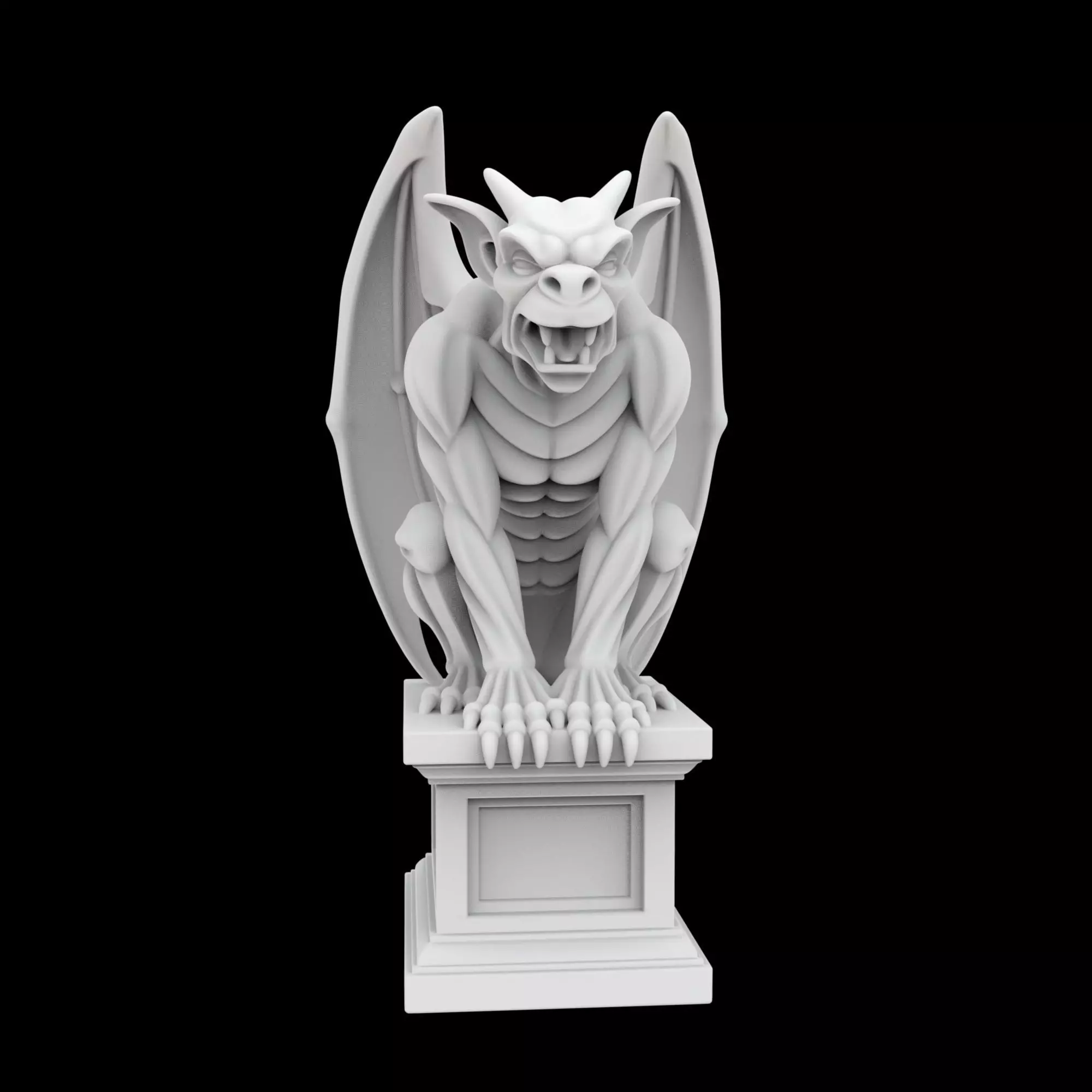 Gothic Gargoyle Statue 3D Print Model 3D print model