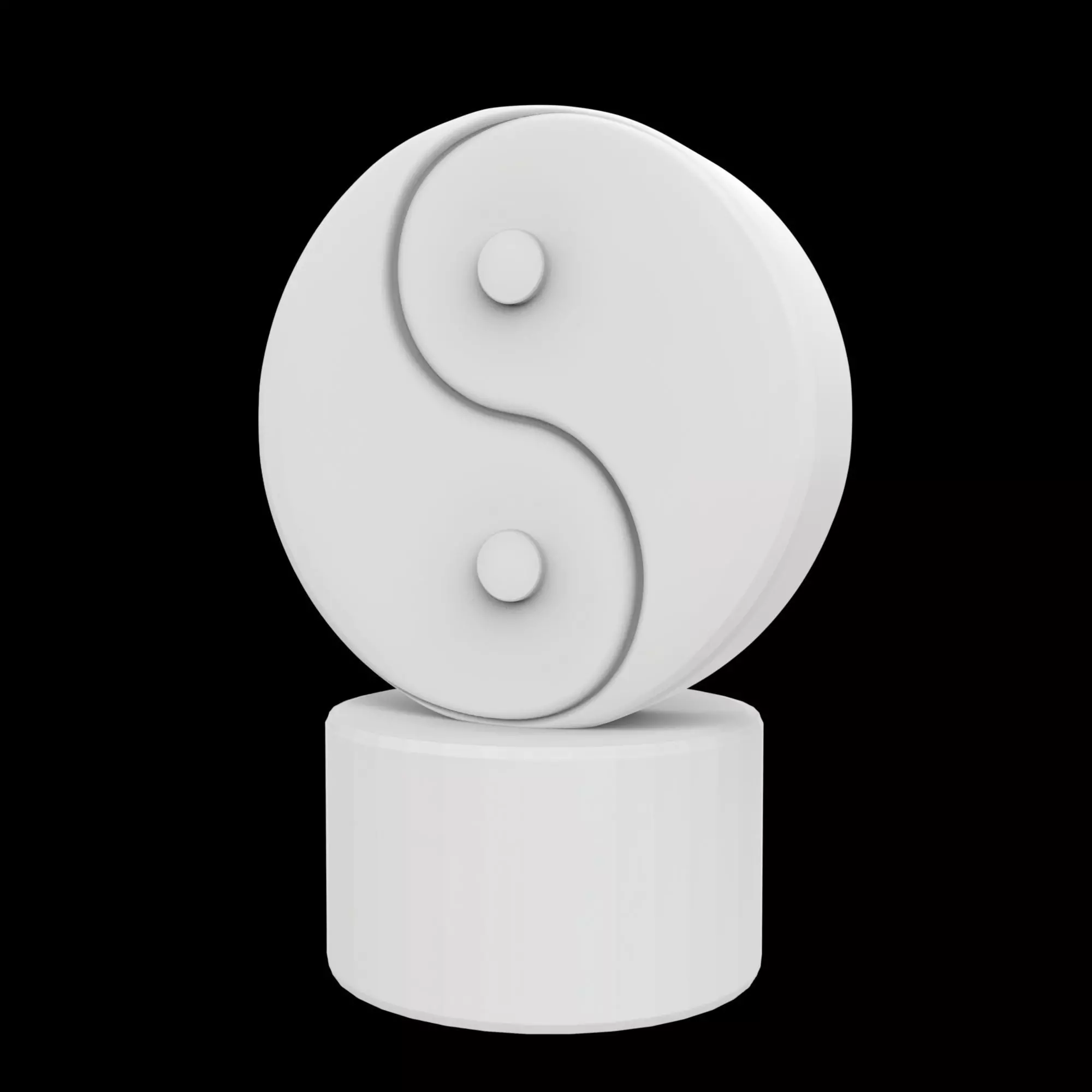 Harmony Yin-Yang Sculpture 3D Print Model 3D print model_2
