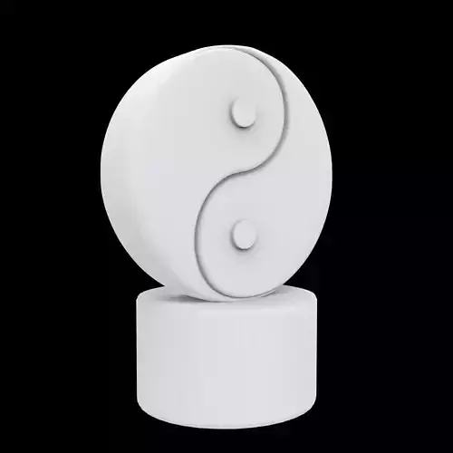 Harmony Yin-Yang Sculpture 3D Print Model