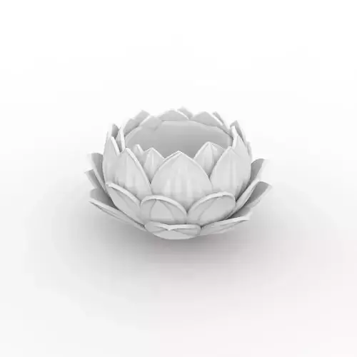 Lotus Flower Bowl 3D Print Model