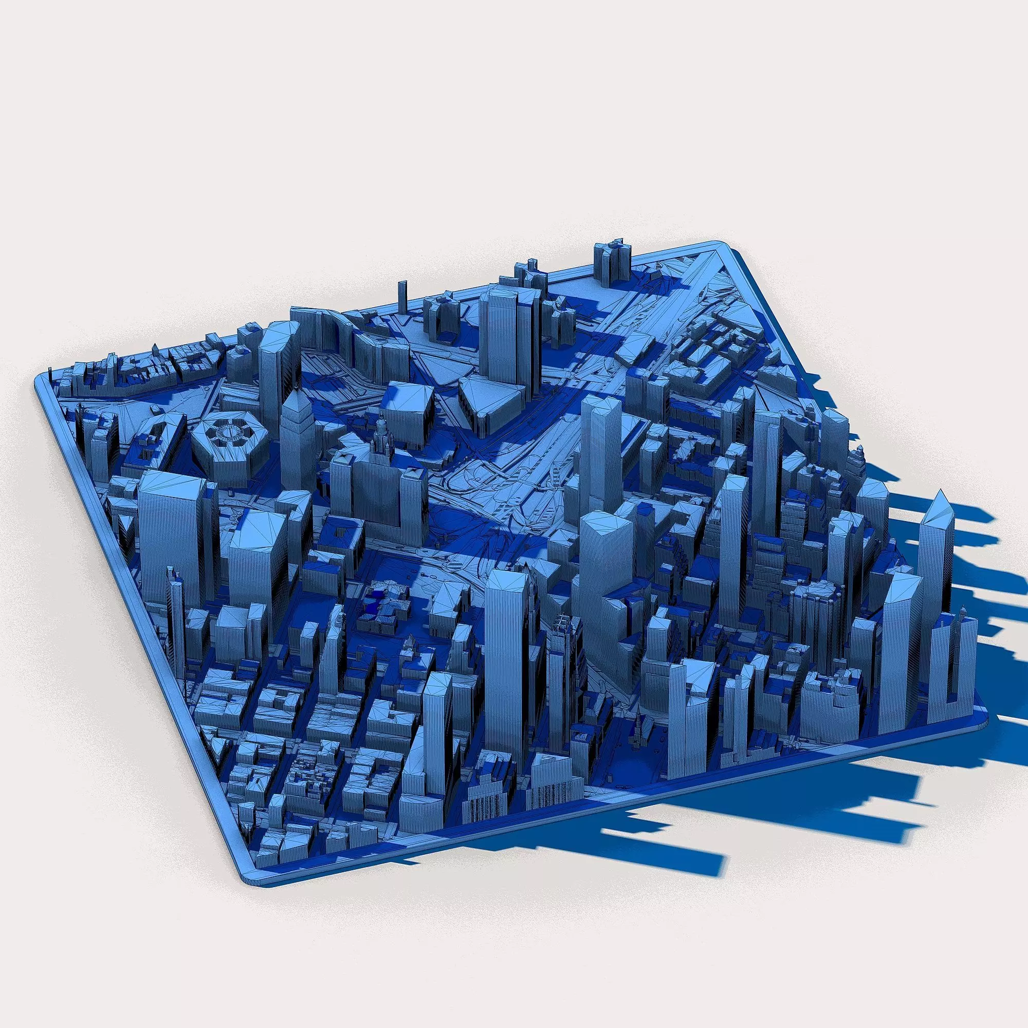 Manhattan Skyline New York City NYC Architecture Collection 3D model_5