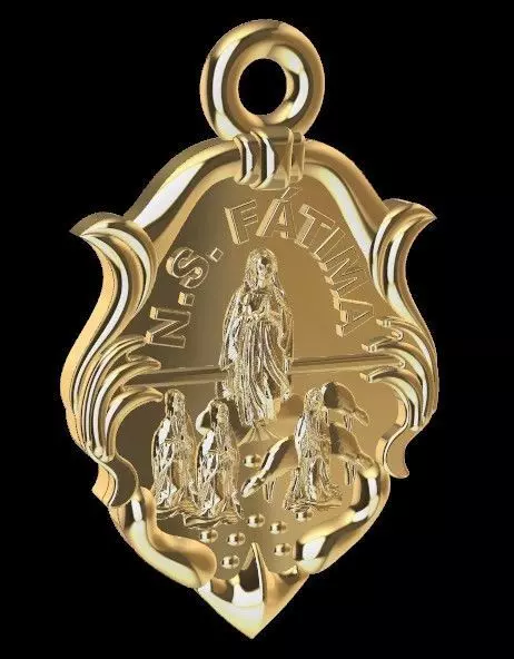 Nossa Senhora de Fatima 3D print model_1
