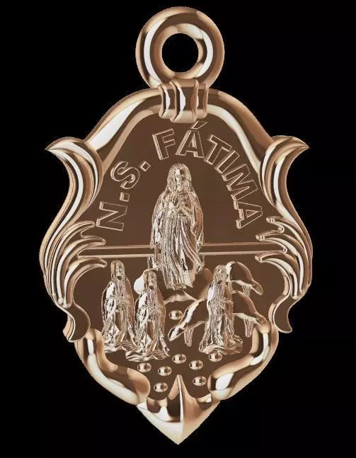 Nossa Senhora de Fatima 3D print model_3