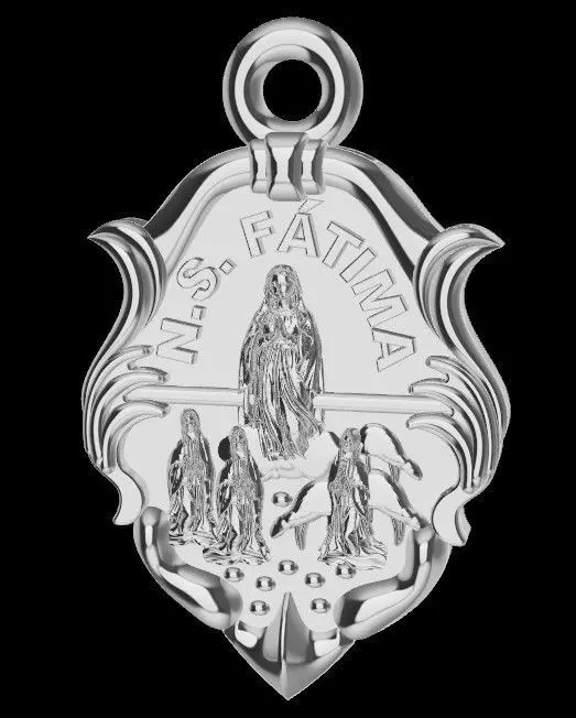 Nossa Senhora de Fatima 3D print model_2