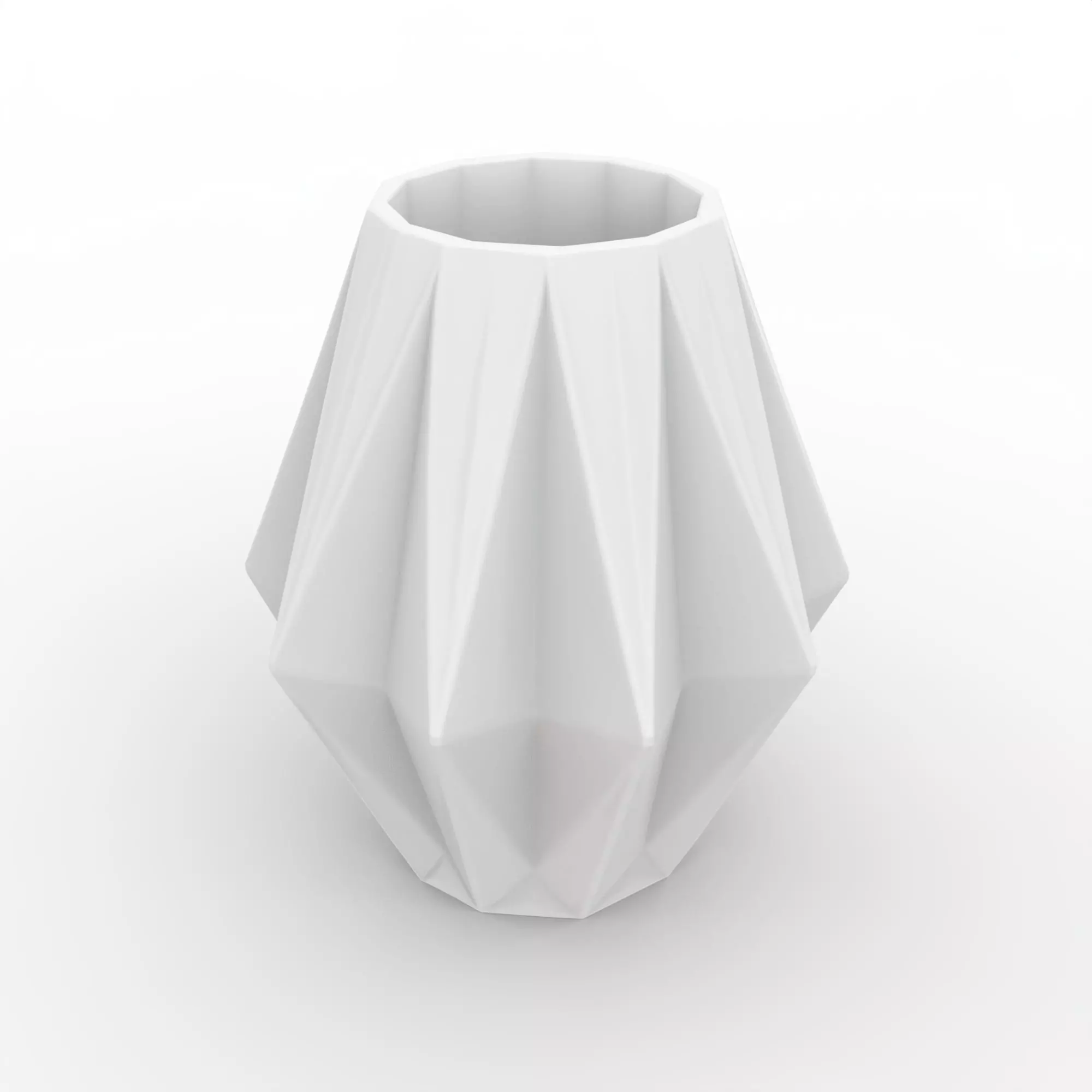 Origami Style Vase 3D Print Model 3D print model