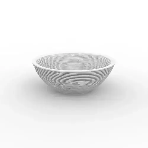 Ripple Effect Bowl 3D Print Model