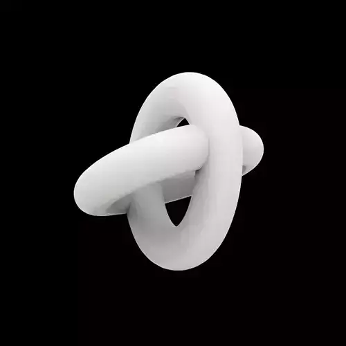 Rotating Infinity Ring Desk Toy 3D Print Model