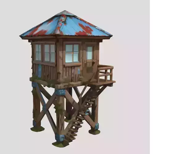 fire watch tower rustic