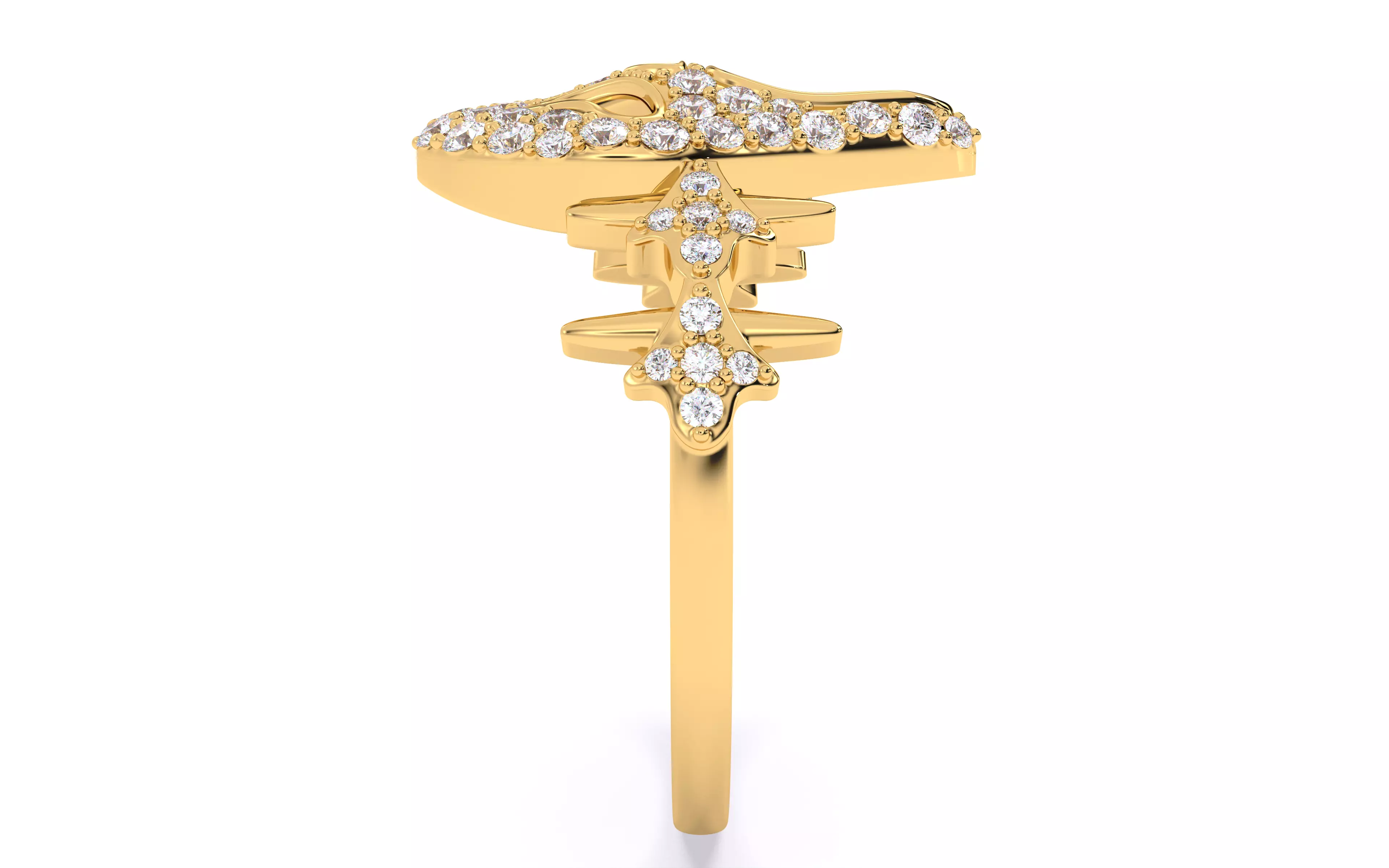 Ghost Scream Ring 3dm stl renders details 3D print model_18