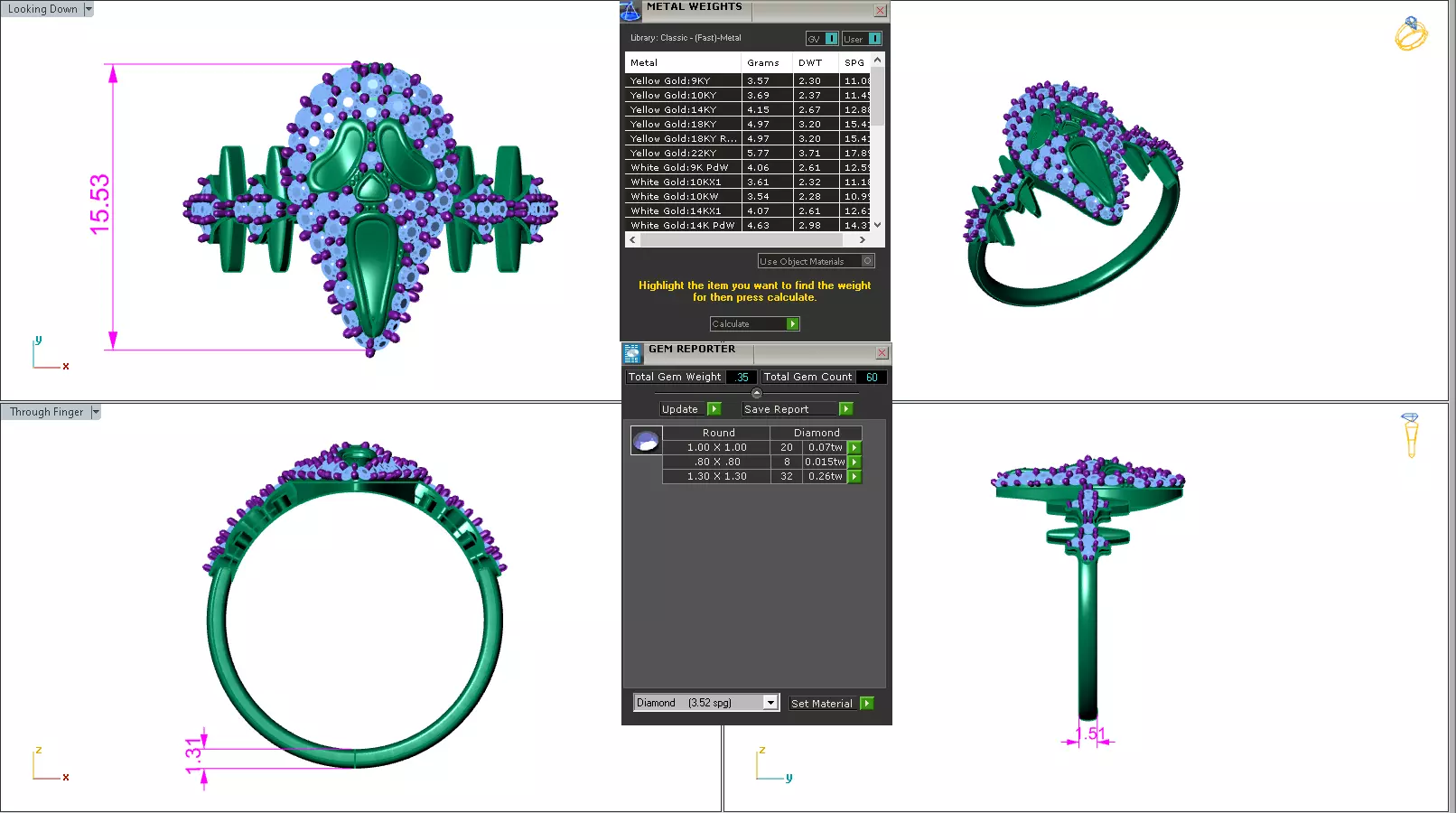 Ghost Scream Ring 3dm stl renders details 3D print model_30