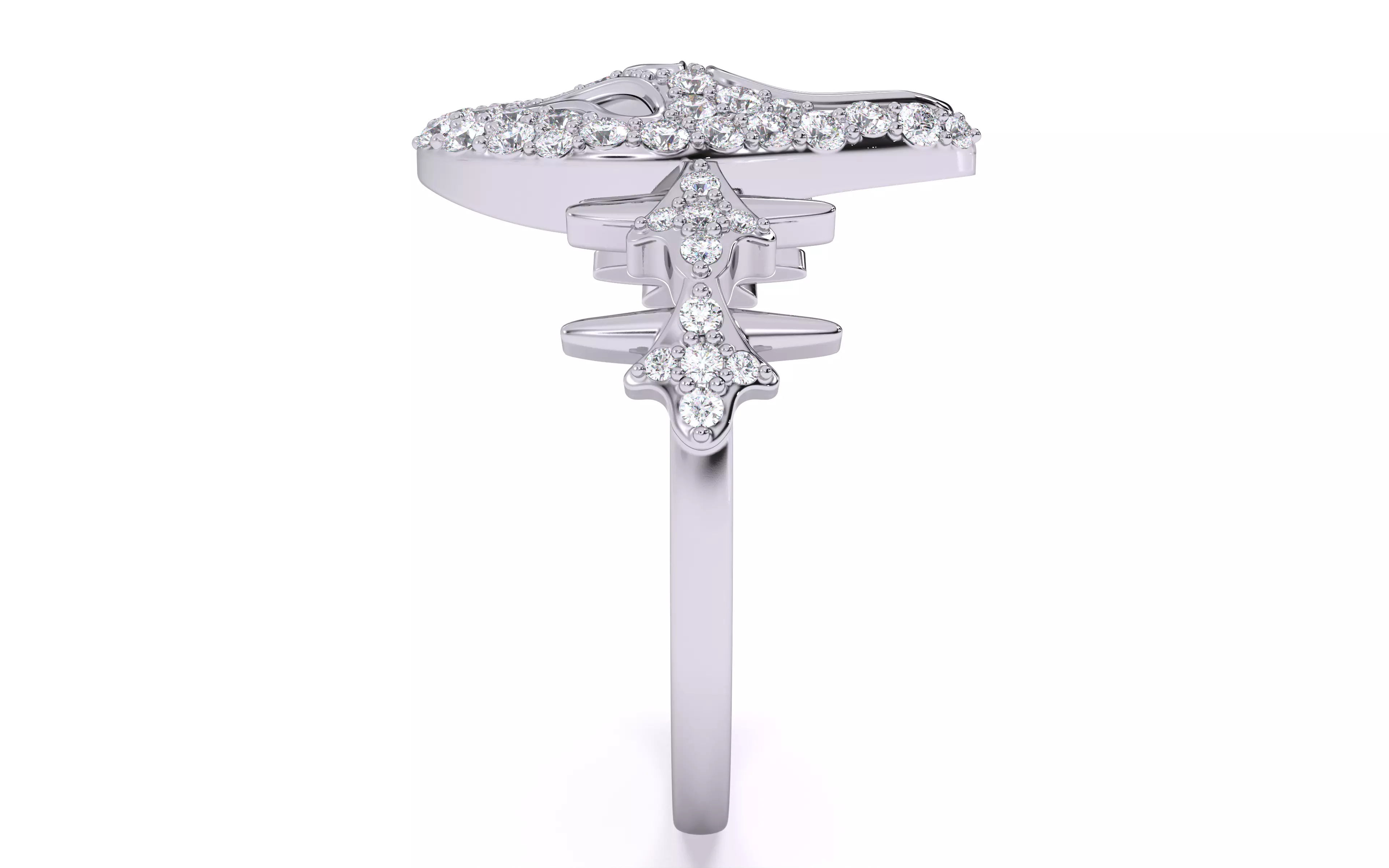 Ghost Scream Ring 3dm stl renders details 3D print model_16