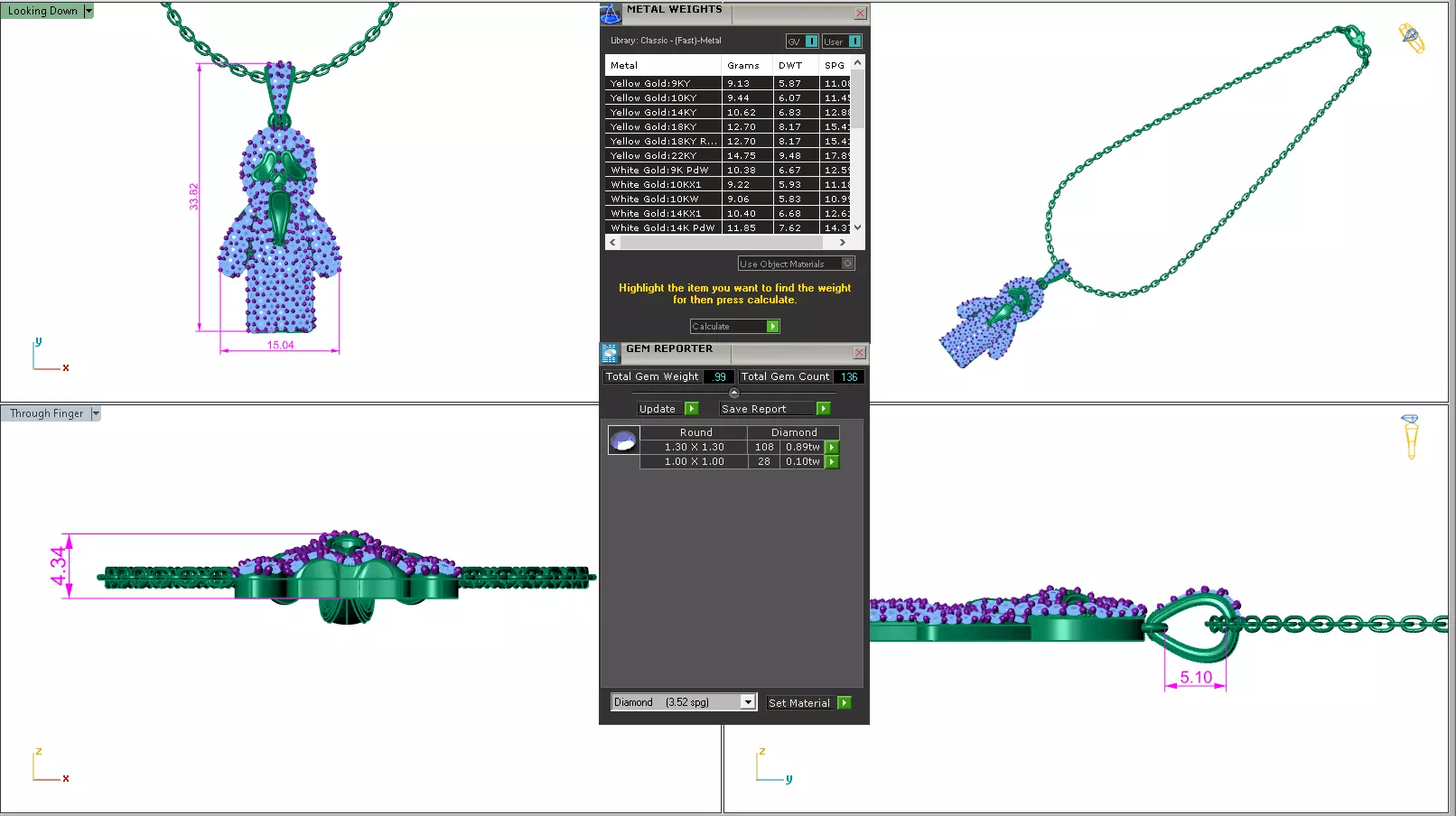 Ghost Scream Pendant 3dm stl renders details 3D print model_24