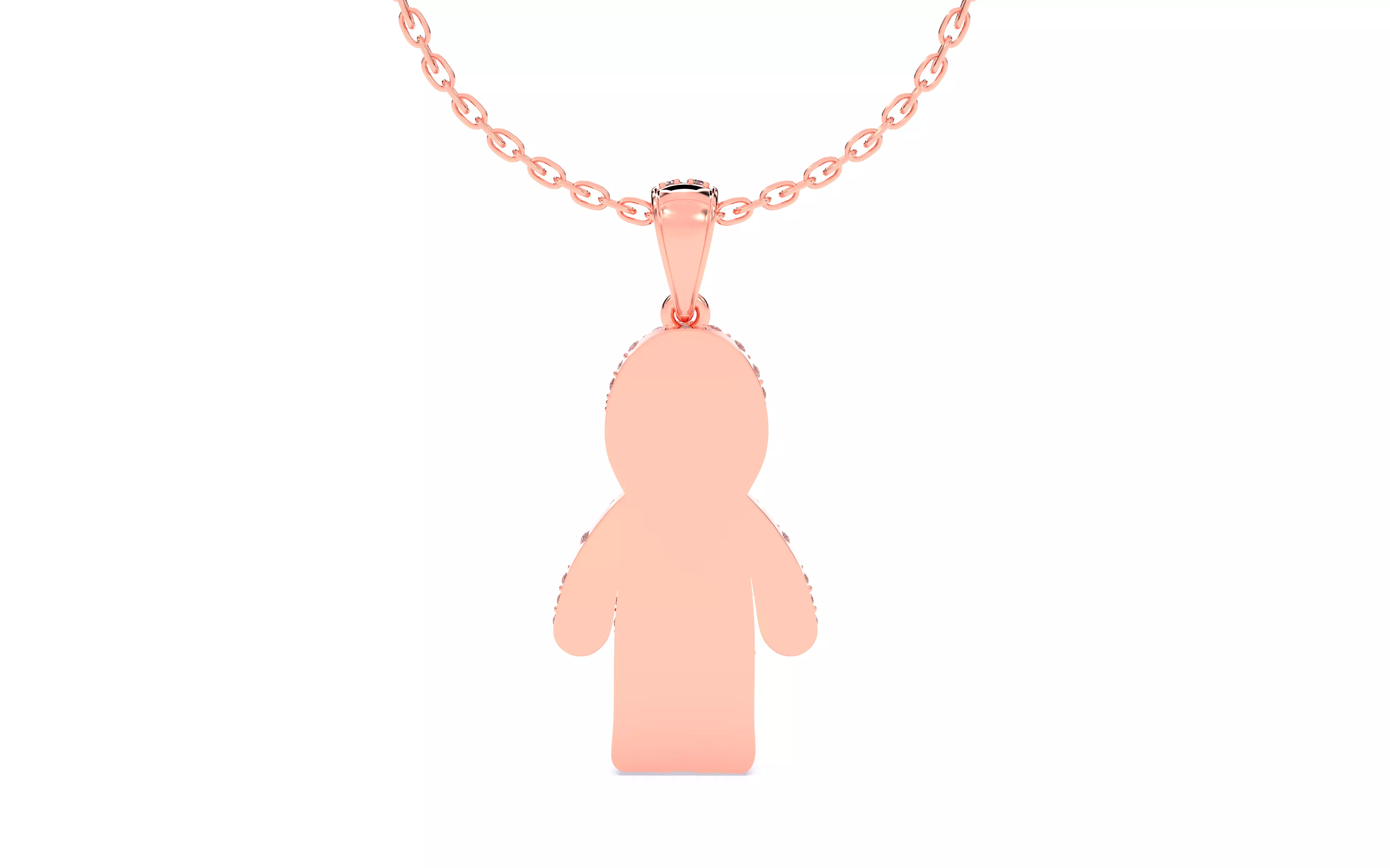 Ghost Scream Pendant 3dm stl renders details 3D print model_13