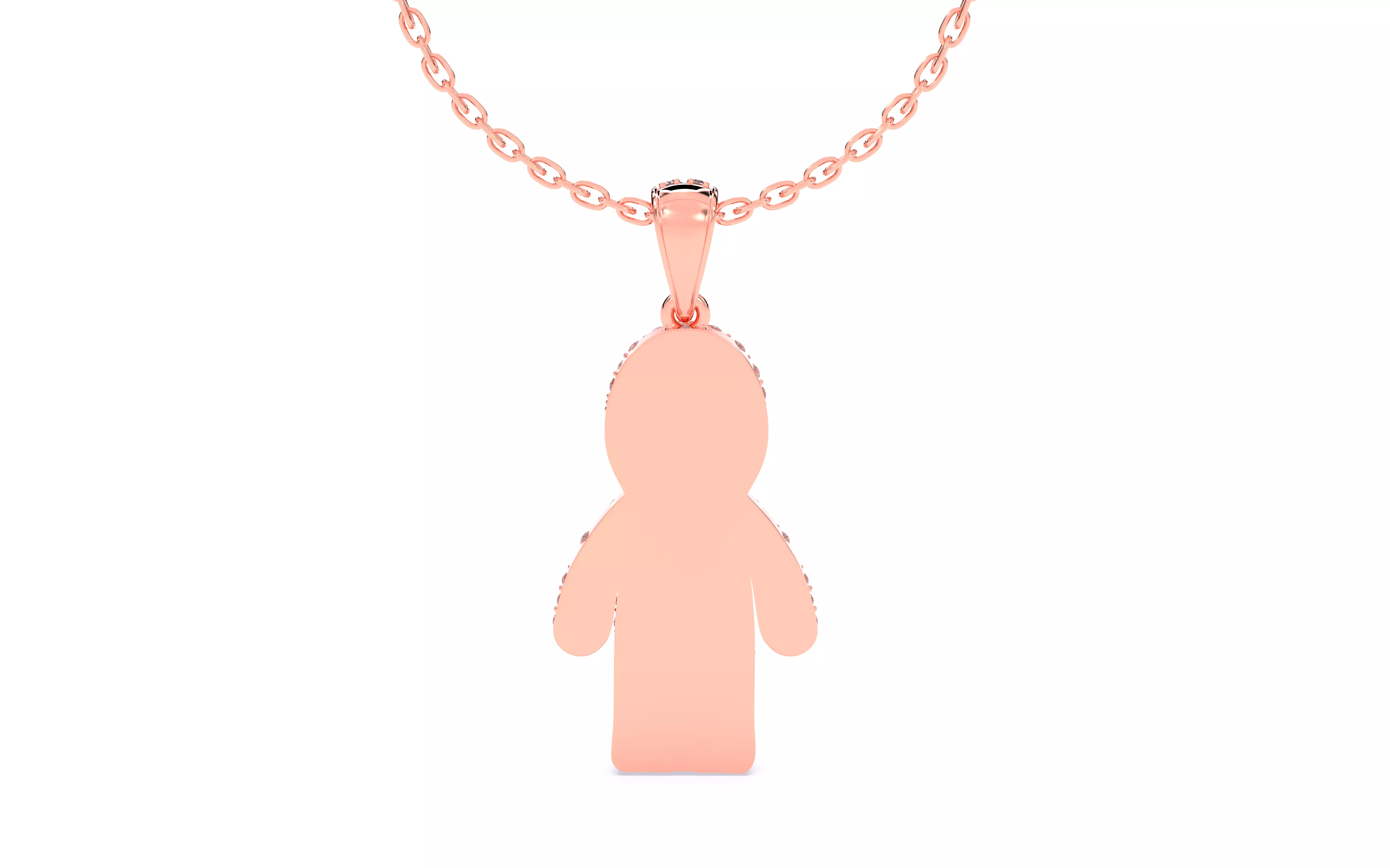 Ghost Scream Pendant 3dm stl renders details 3D print model_14