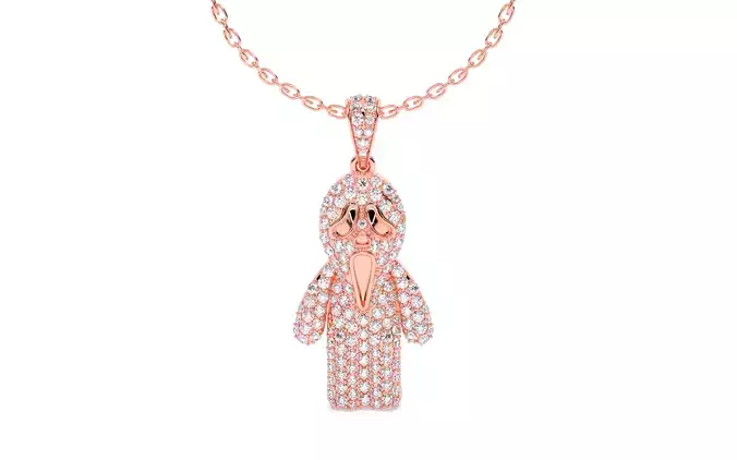 Ghost Scream Pendant 3dm stl renders details 3D print model Ghost Scream Pendant 3dm stl renders details 3D print model